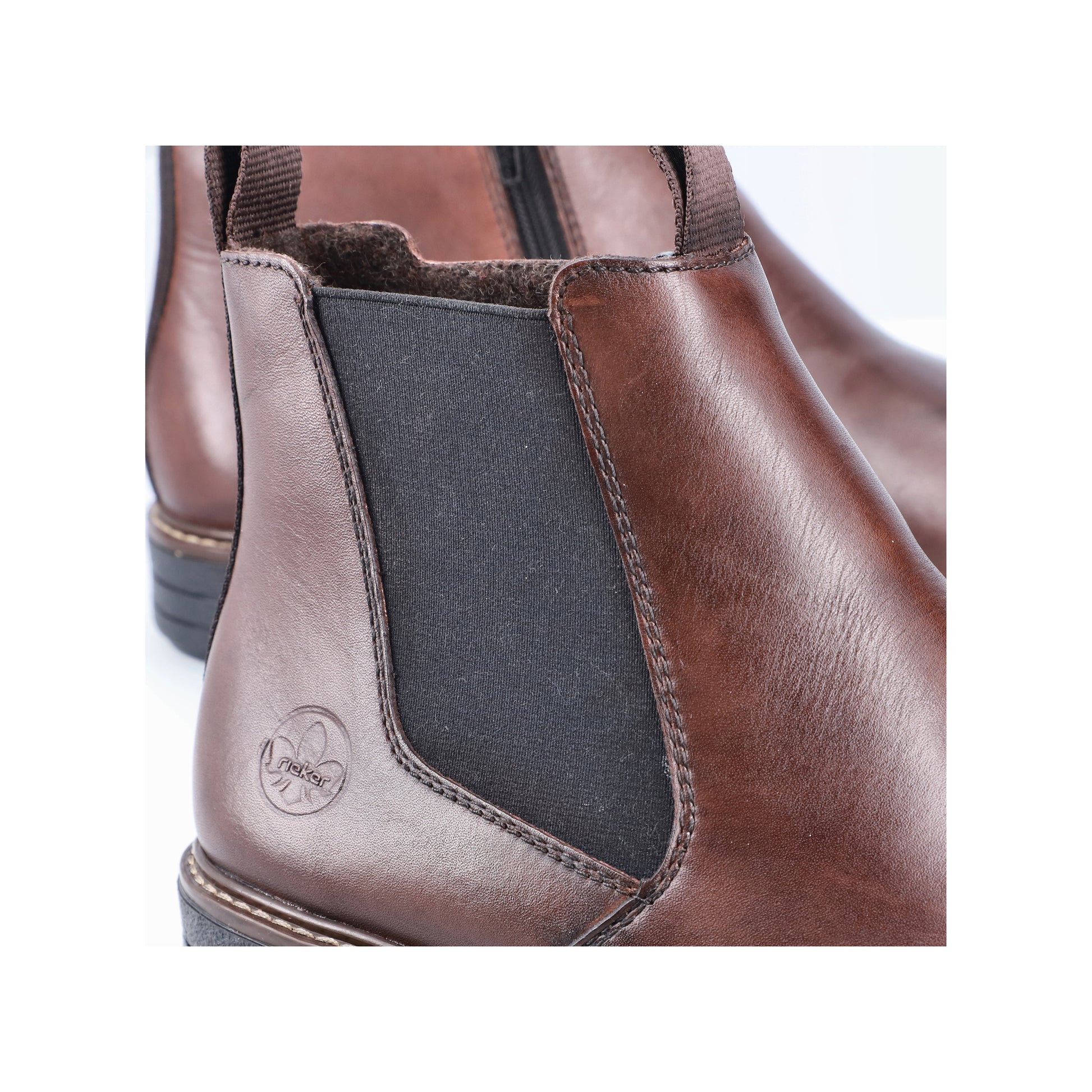Brown Zip Boots for Men | Rieker 33180-26