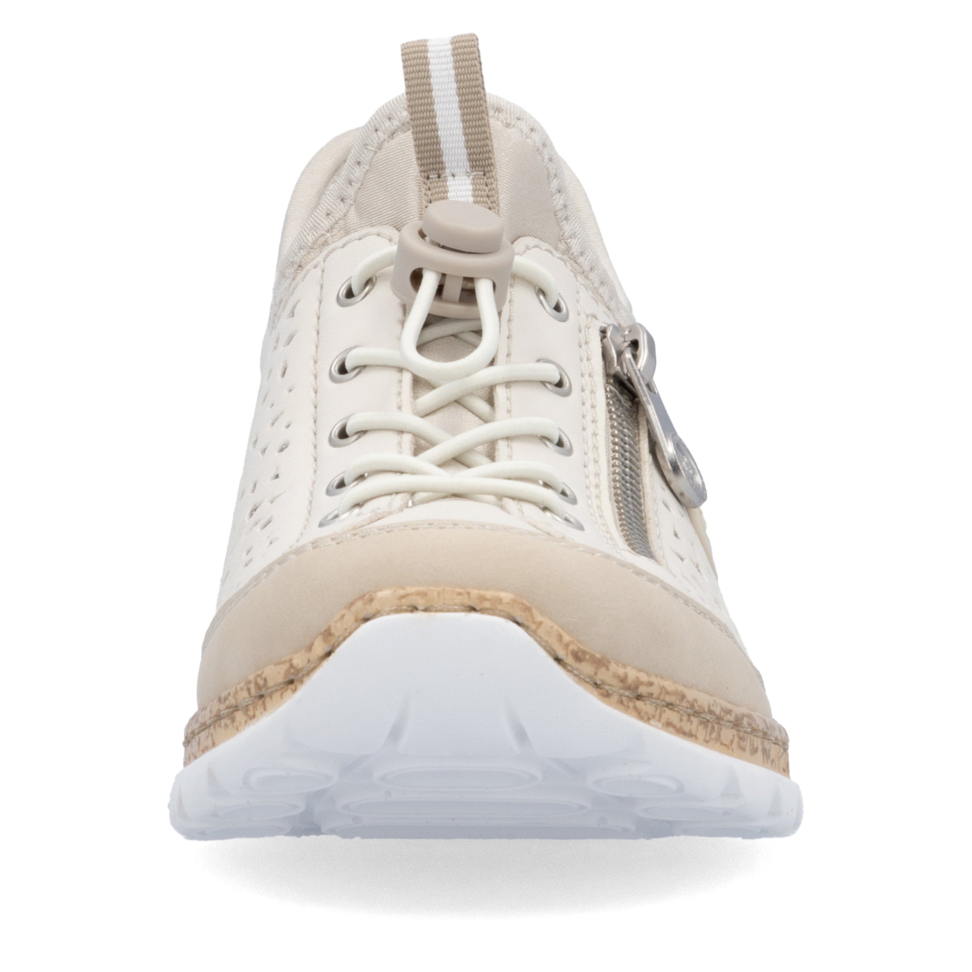 Beige Elasticated Shoes for Women | Rieker N42V3-60