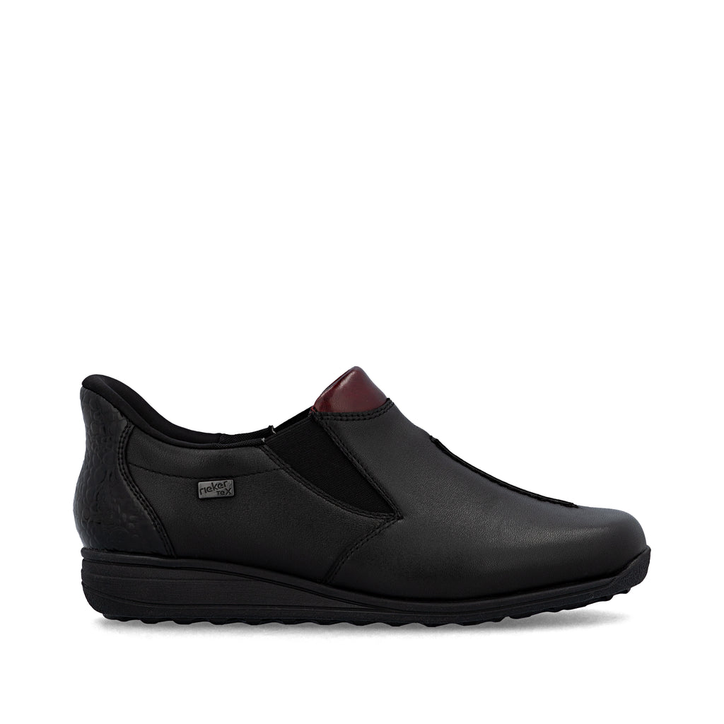 Black Elasticated Shoes for Women | Rieker 47253-00