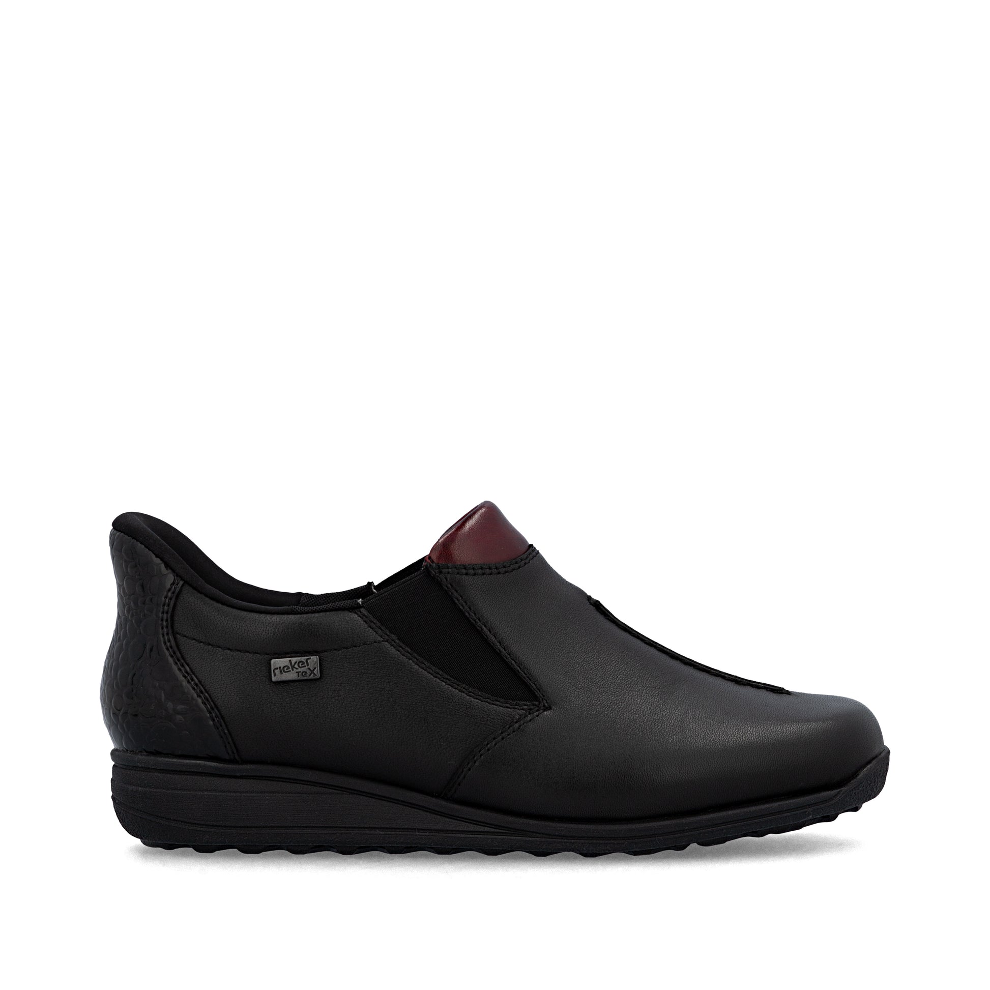 Black Elasticated Shoes for Women | Rieker 47253-00