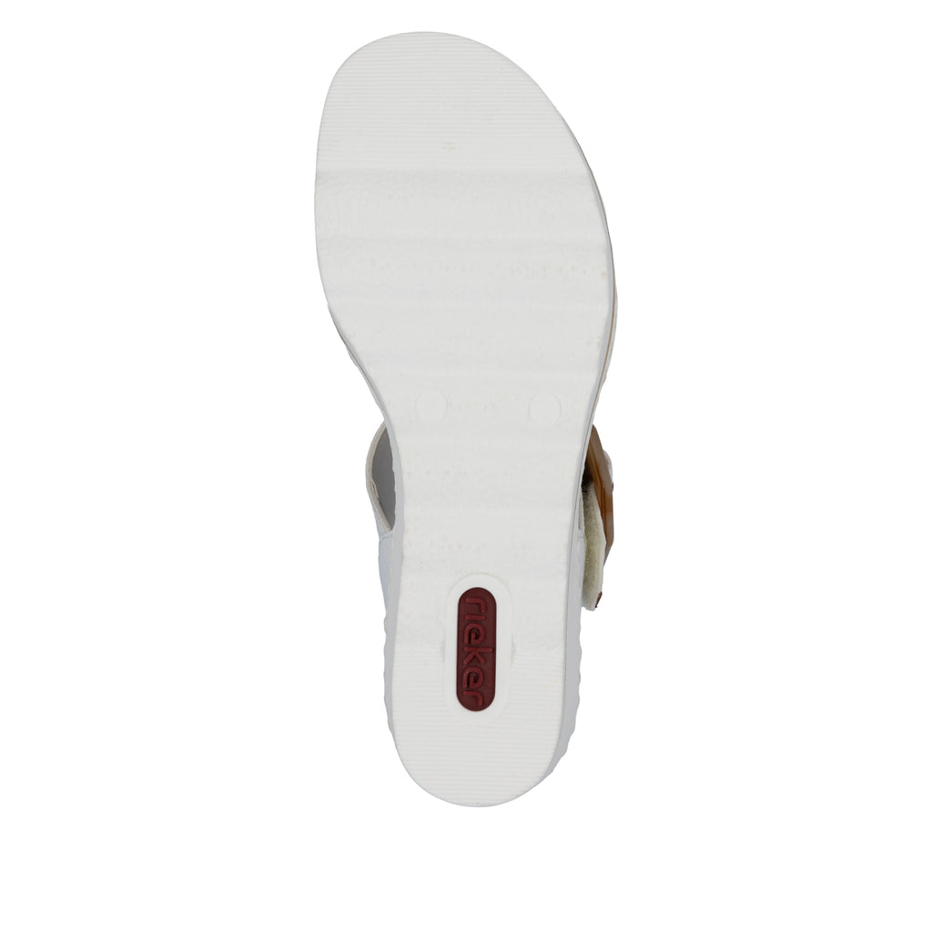 White Hook & Loop Sandals for Women | Rieker 67476-83