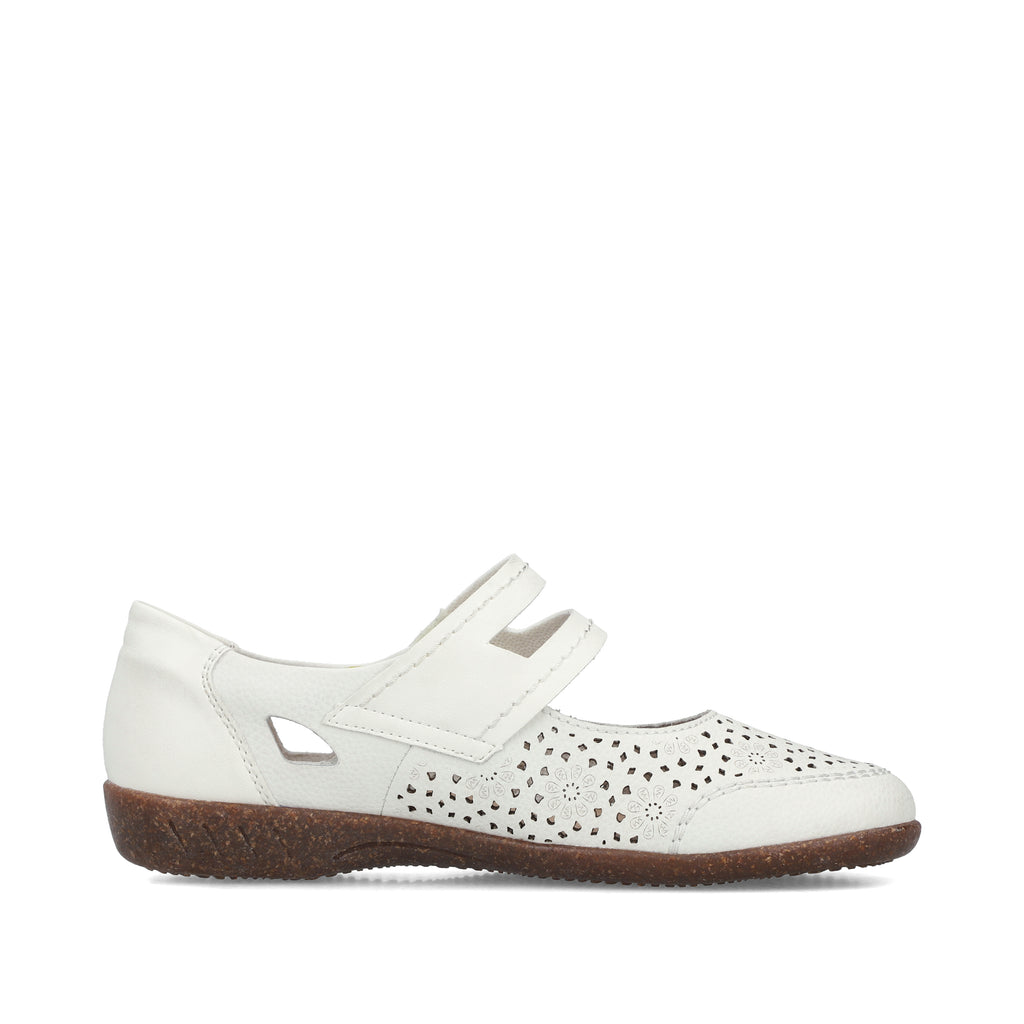 White Hook & Loop Shoes for Women | Rieker 47675-80