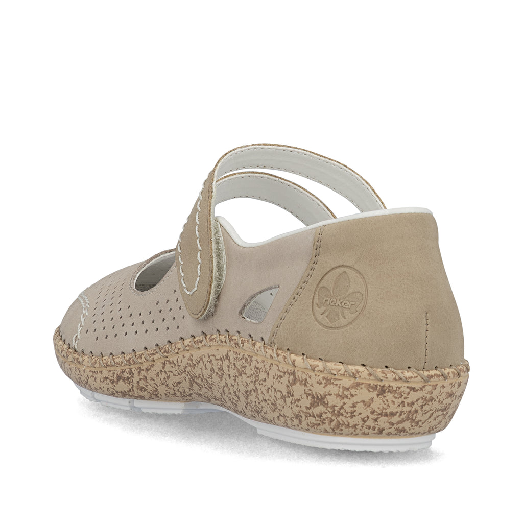 Grey Hook & Loop Shoes for Women | Rieker 44885-40