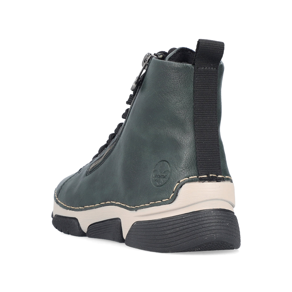 Green Zip Boots for Women | Rieker 45920-54