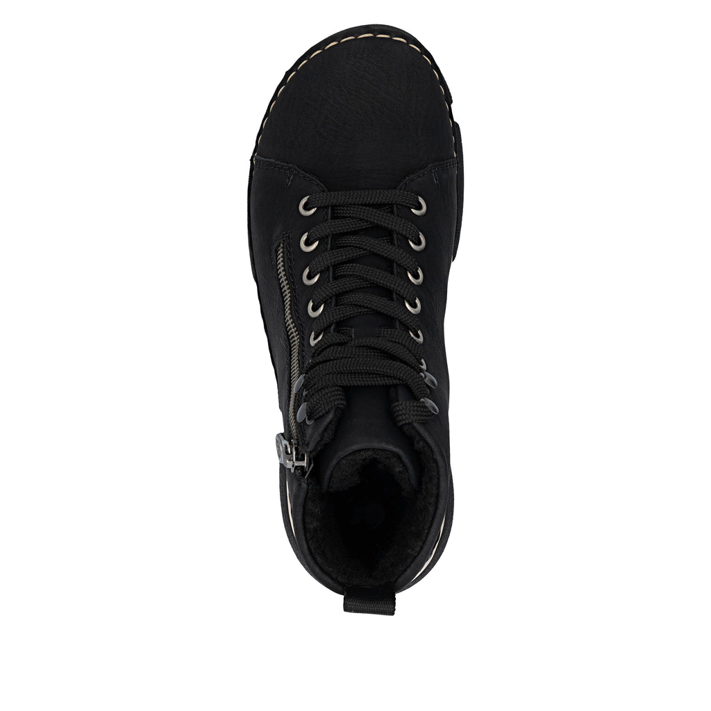 Black Zip Boots for Women | Rieker 45920-01
