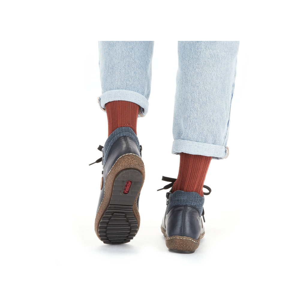 Blue Zip Boots for Women | Rieker L7514-14