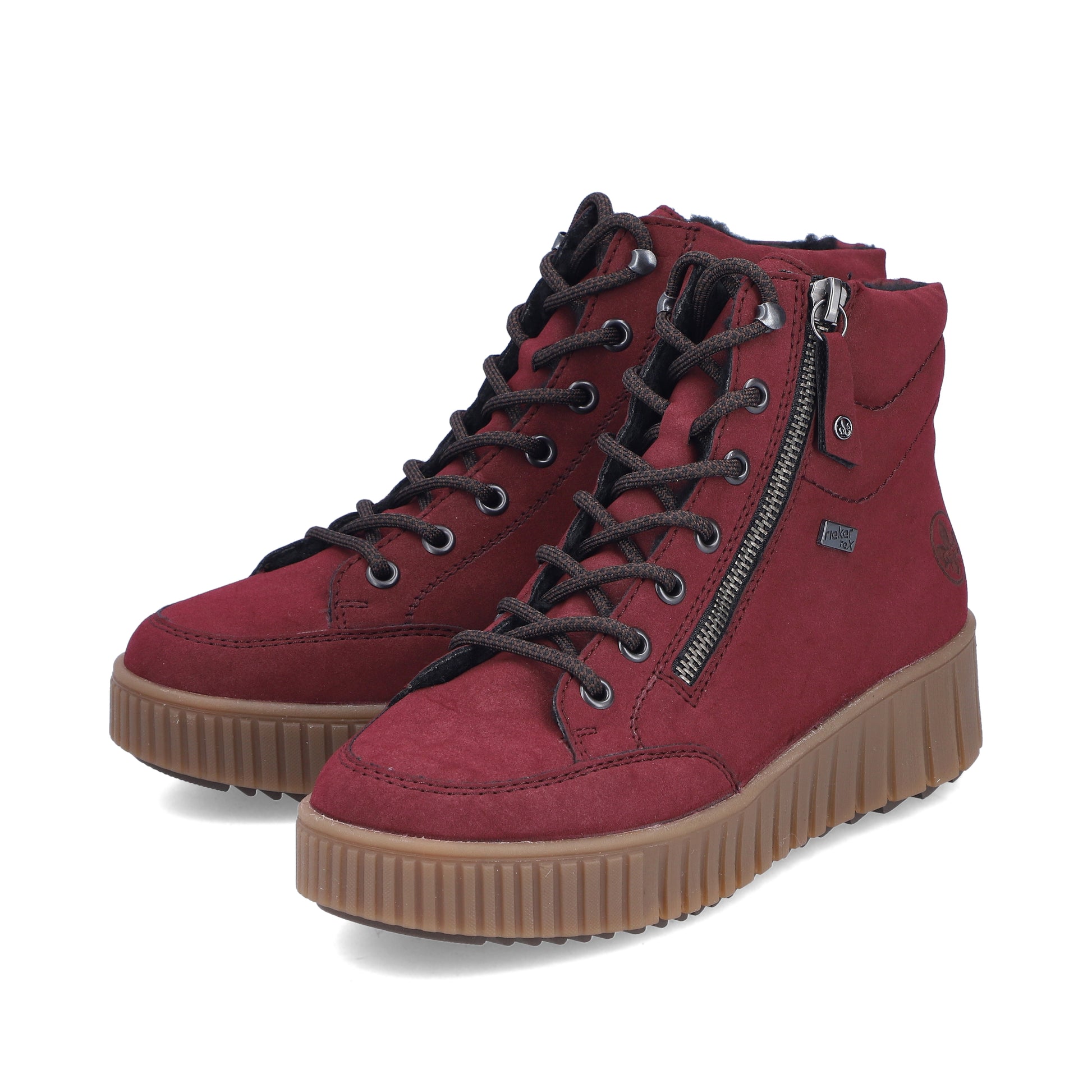Red Zip Boots for Women | Rieker Y6104-35