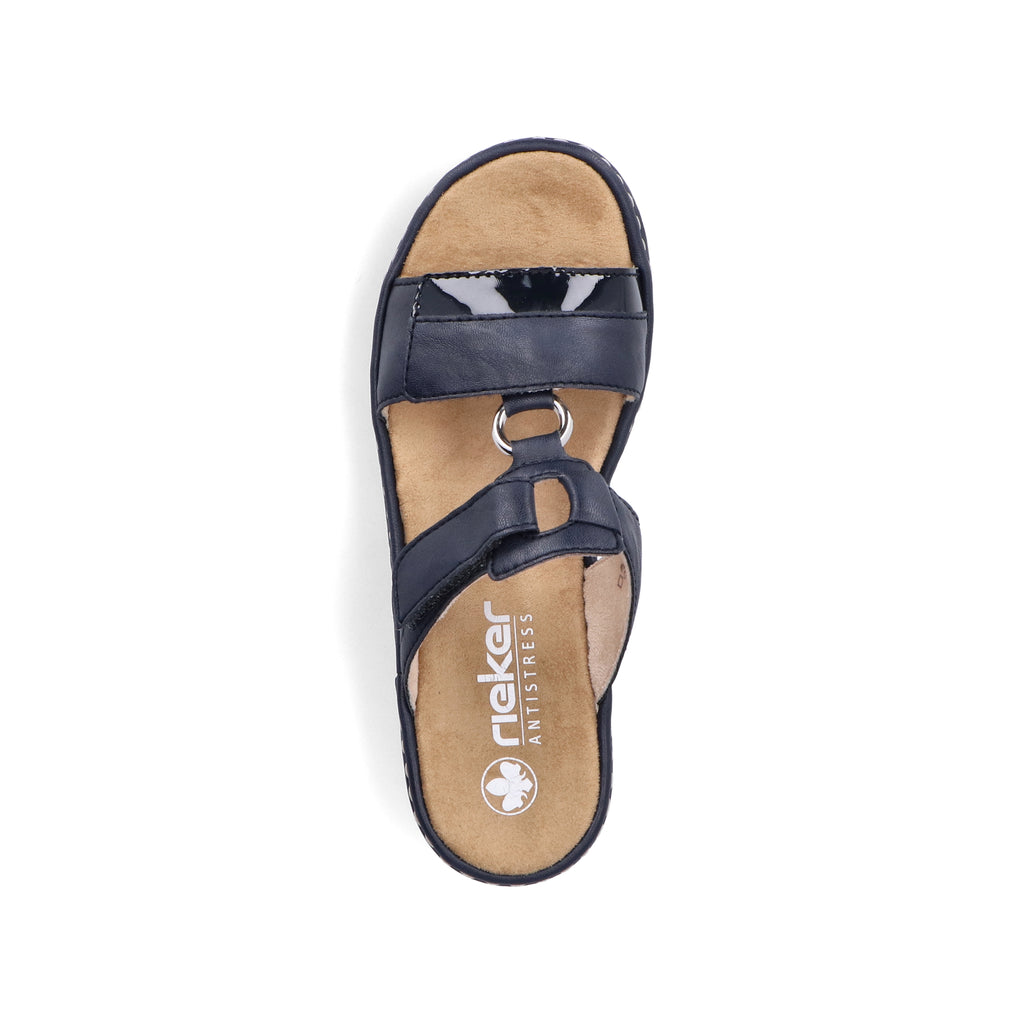 Blue Hook & Loop Sandals for Women | Rieker V1396-14