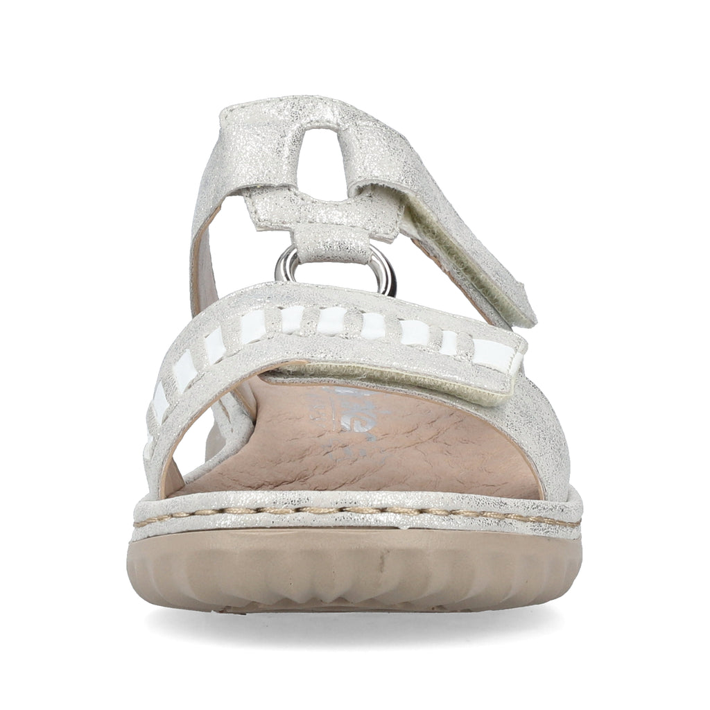 Grey Hook & Loop Sandals for Women | Rieker 60481-40