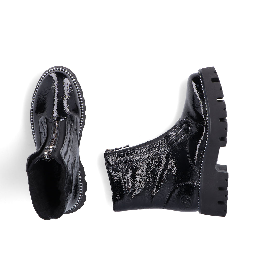 Black Zip Boots for Women | Rieker Y3351-00