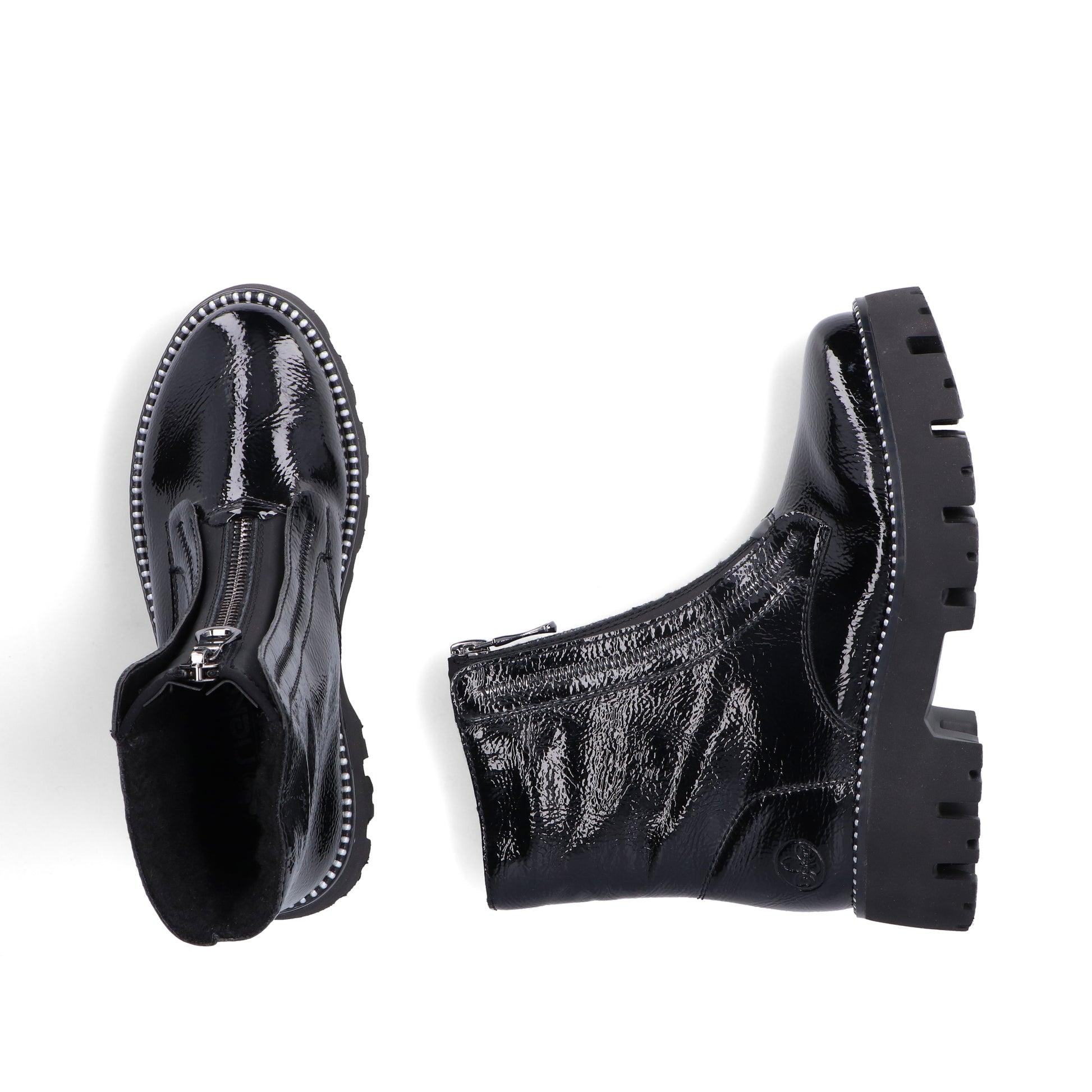 Black Zip Boots for Women | Rieker Y3351-00
