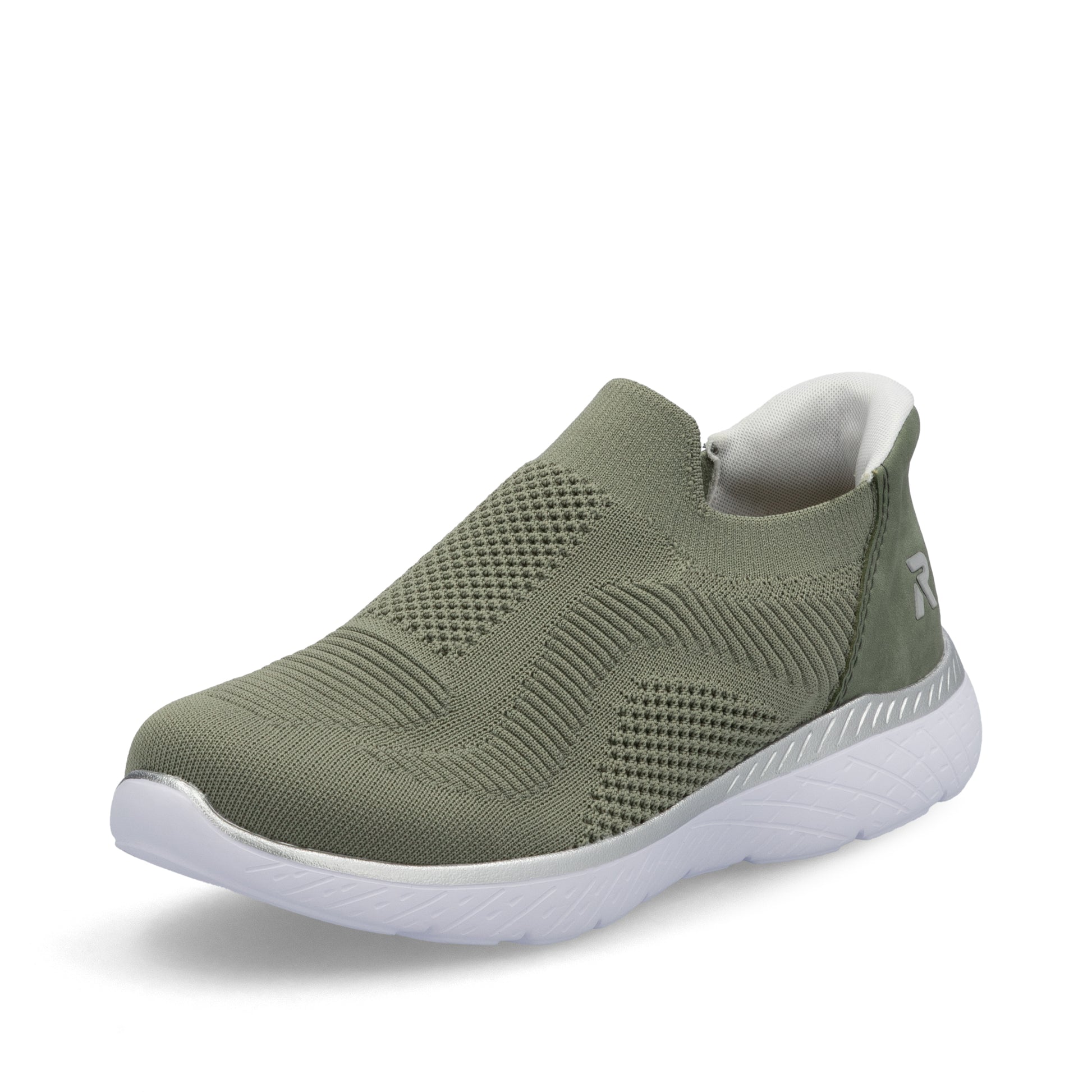 Green Elasticated Shoes for Women | Rieker M5072-52