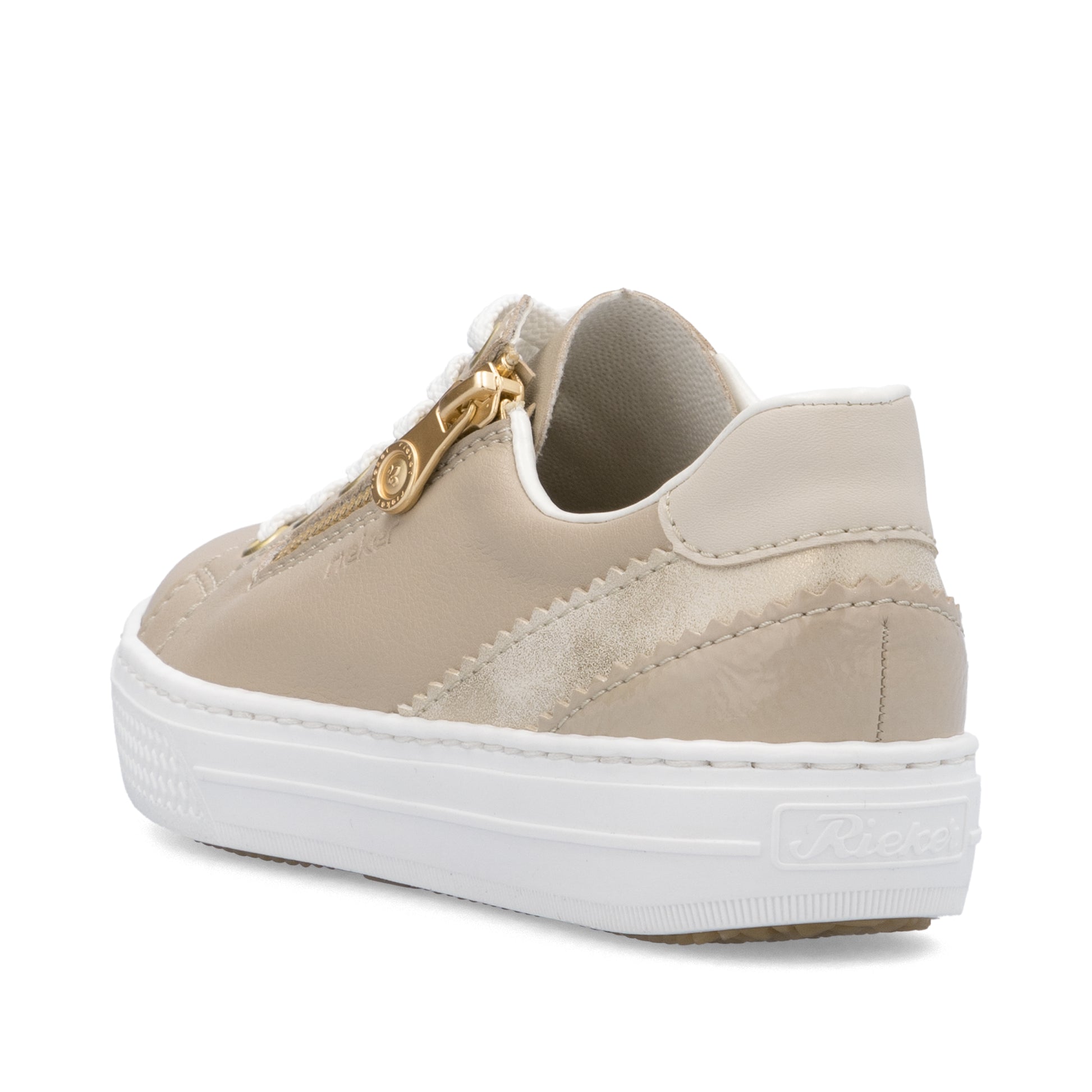 Beige Zip Shoes for Women | Rieker L5900-62