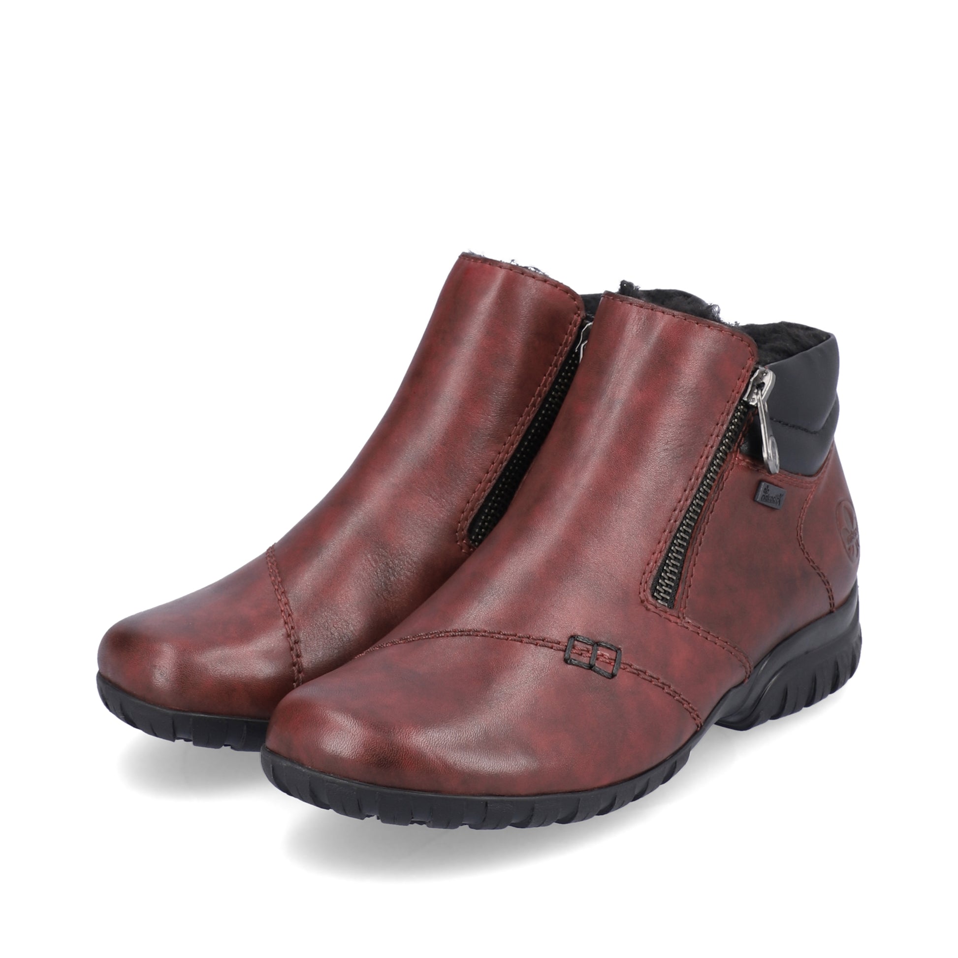 Red Zip Boots for Women | Rieker L4655-35