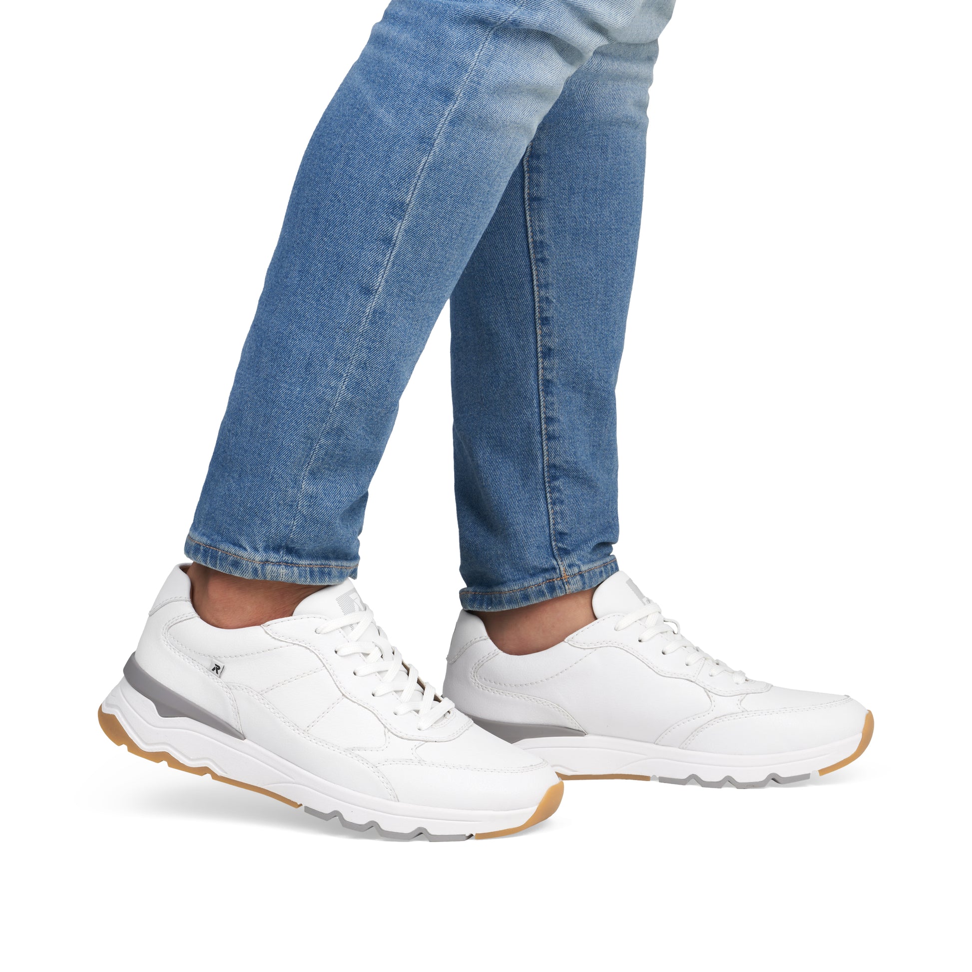 White Elasticated Shoes for Men | Rieker U0904-80