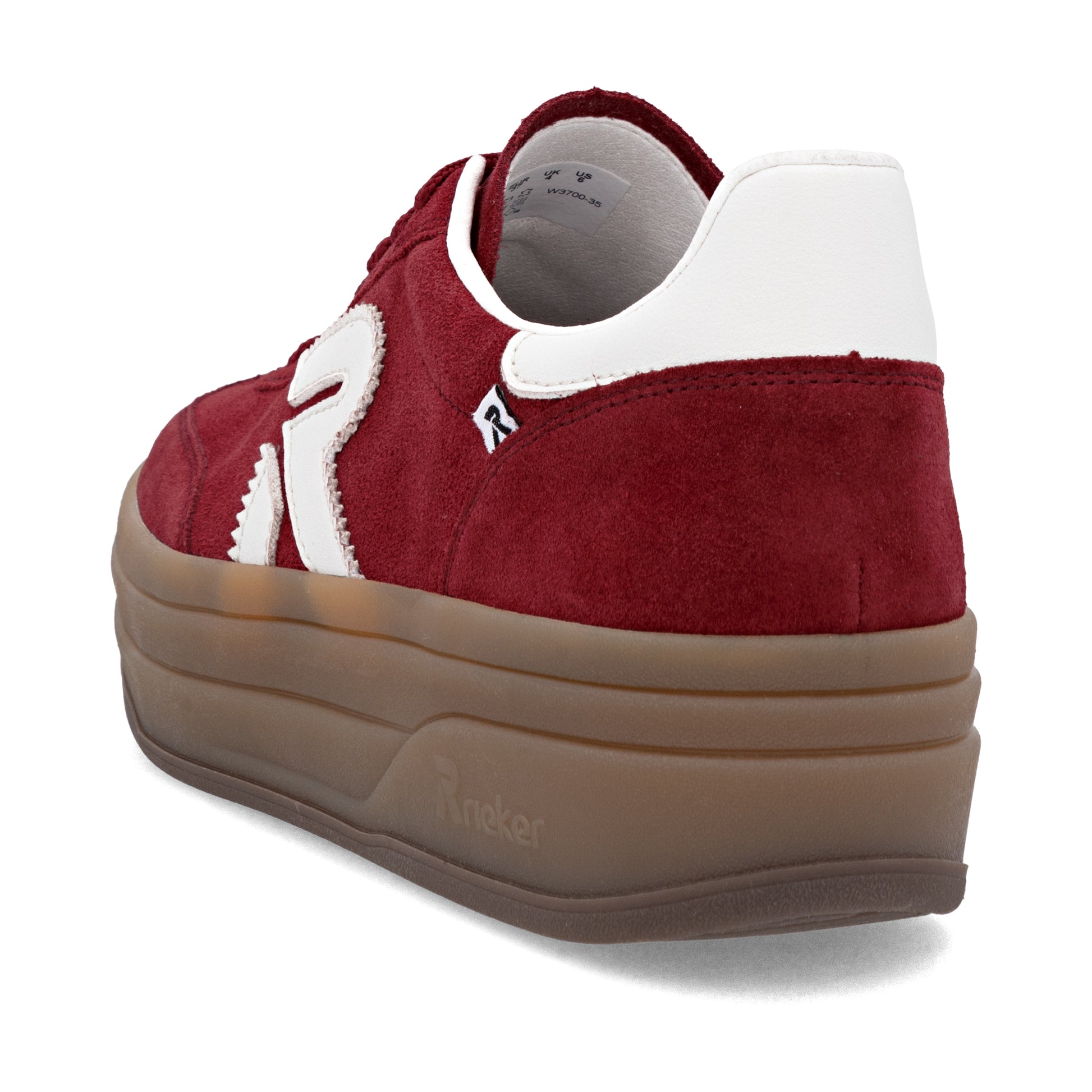 Red Elasticated Shoes for Women | Rieker W3700-35