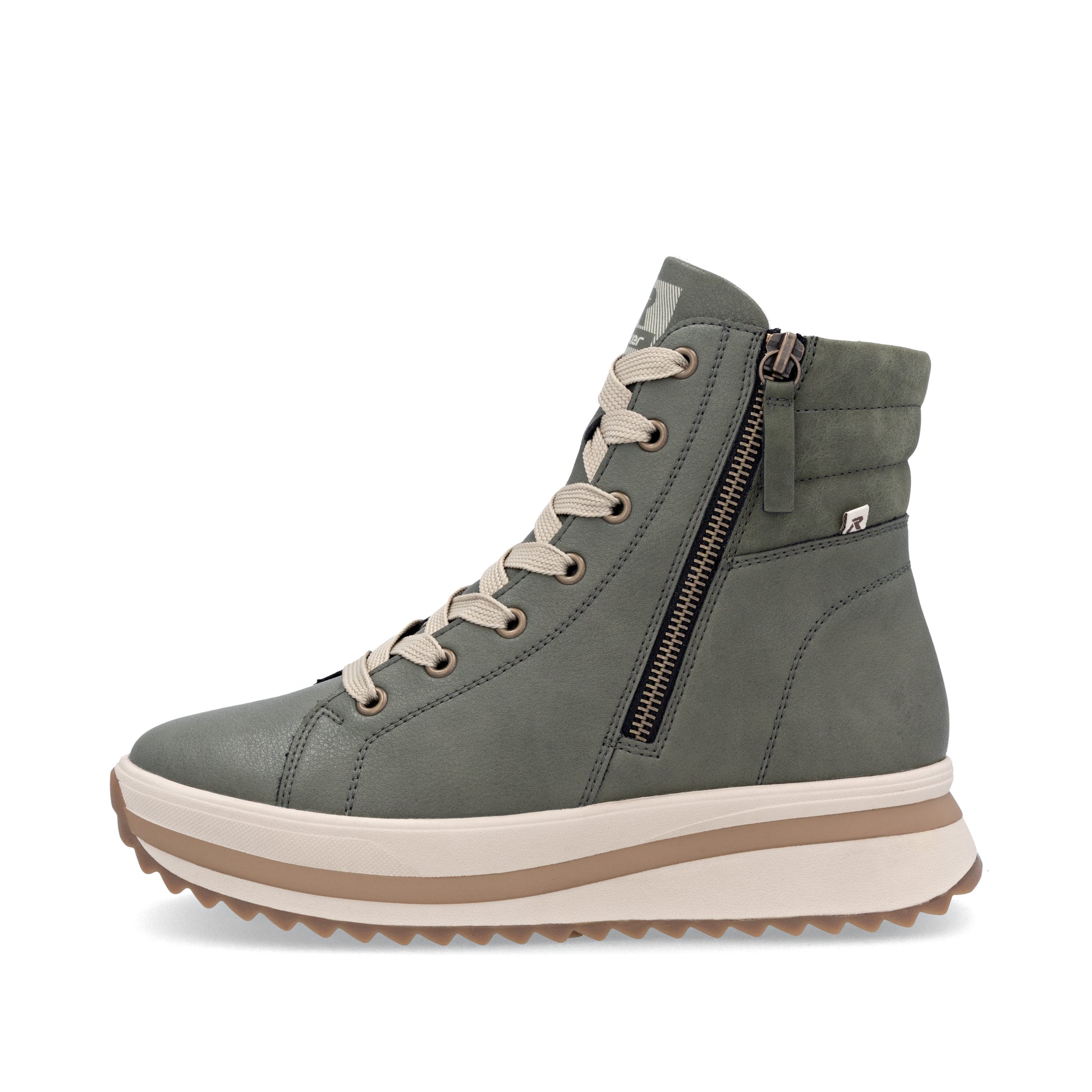 Green Zip Boots for Women | Rieker Sport W3870-54