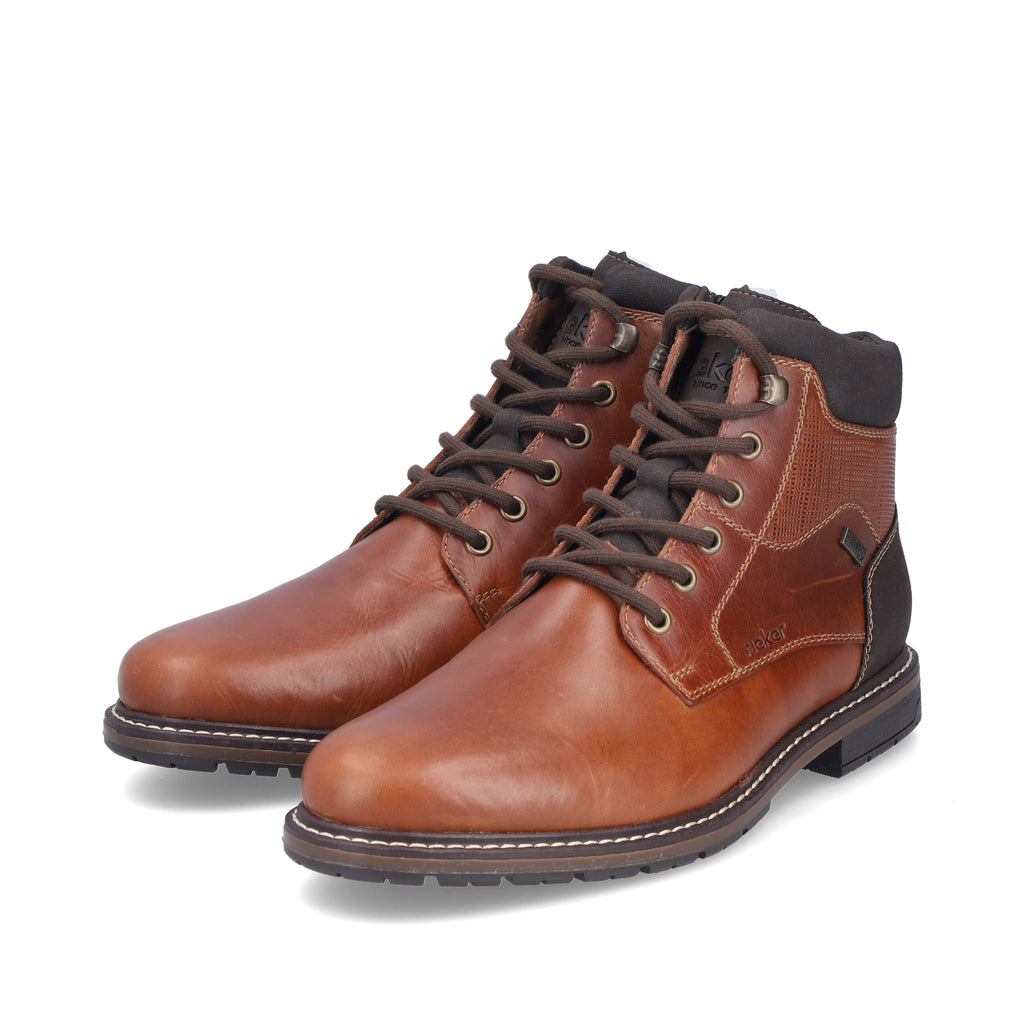 Brown Zip Boots for Men | Rieker 13740-24