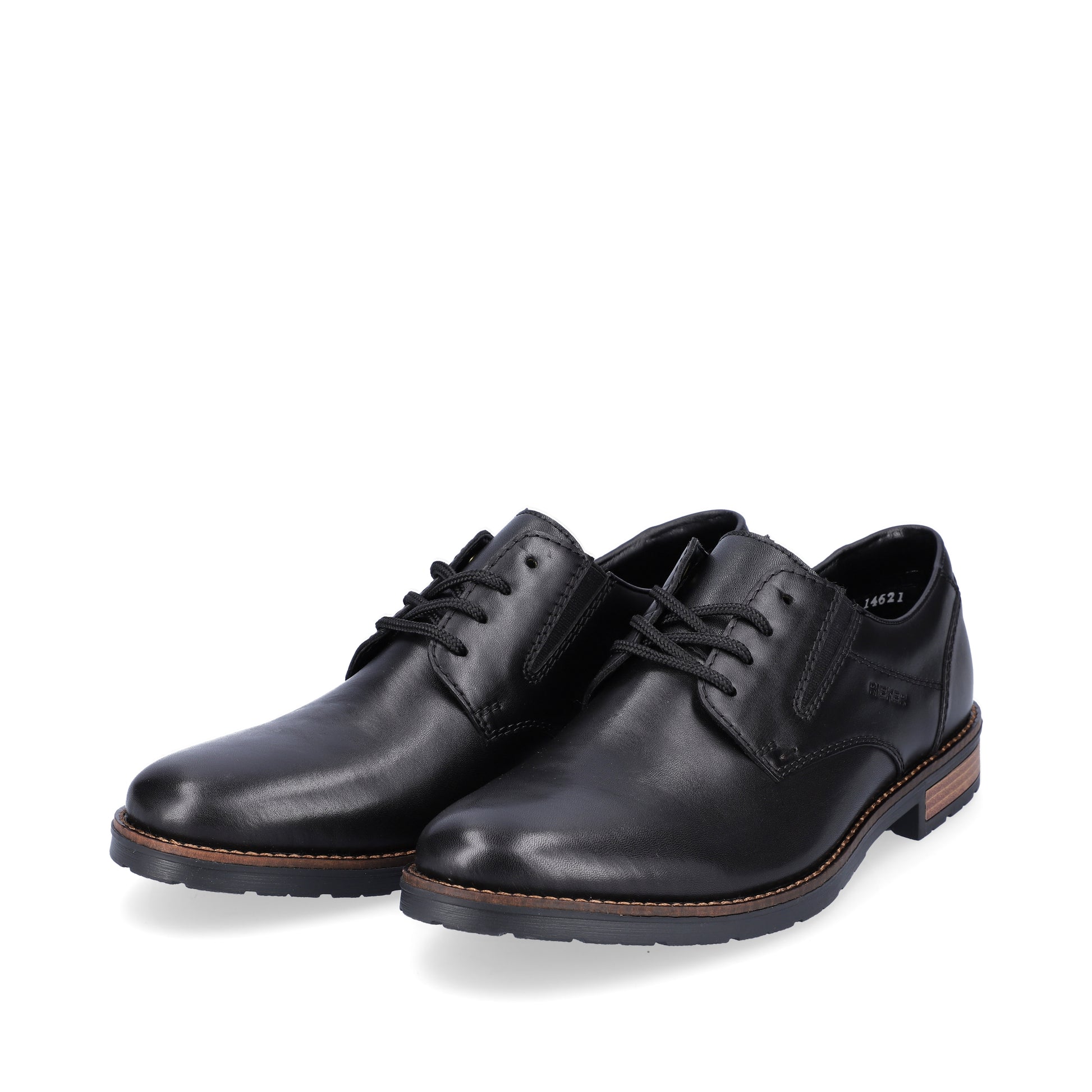 Black Elasticated Shoes for Men | Rieker 14621-00