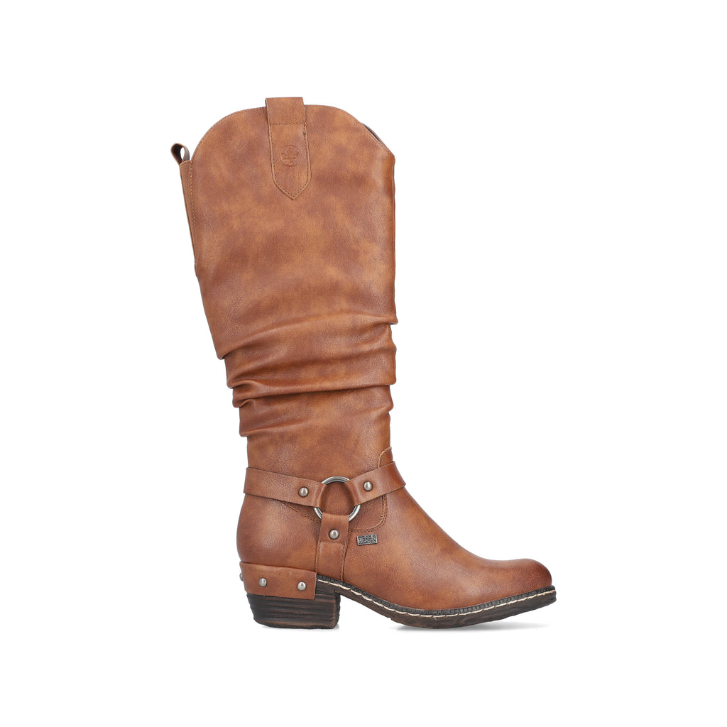 Brown Zip Boots for Women | Rieker 93670-24