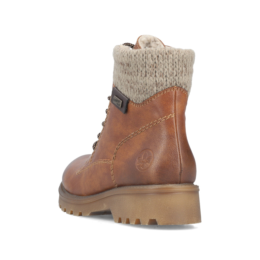 Brown Zip Boots for Women | Rieker 73220-24