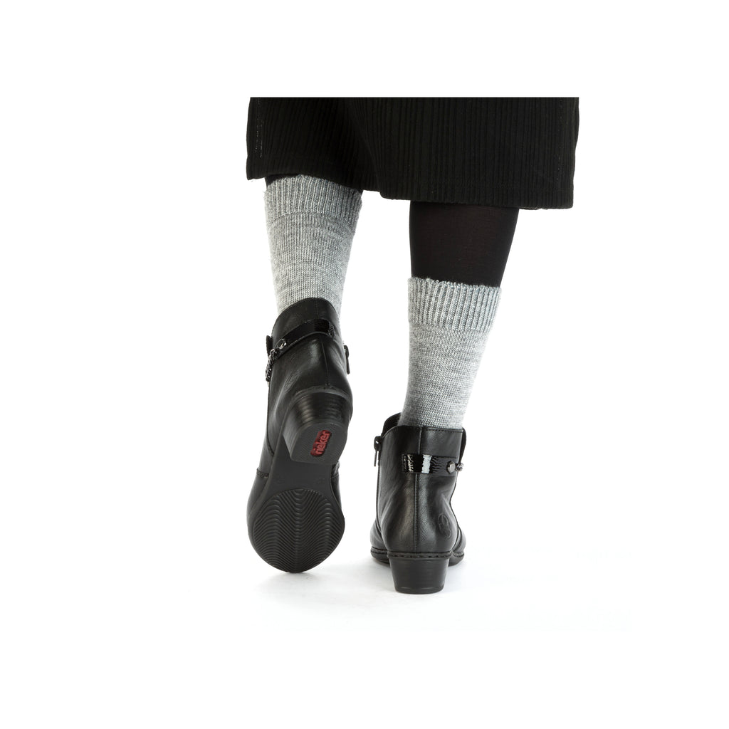 Black Zip Boots for Women | Rieker Y0783-00