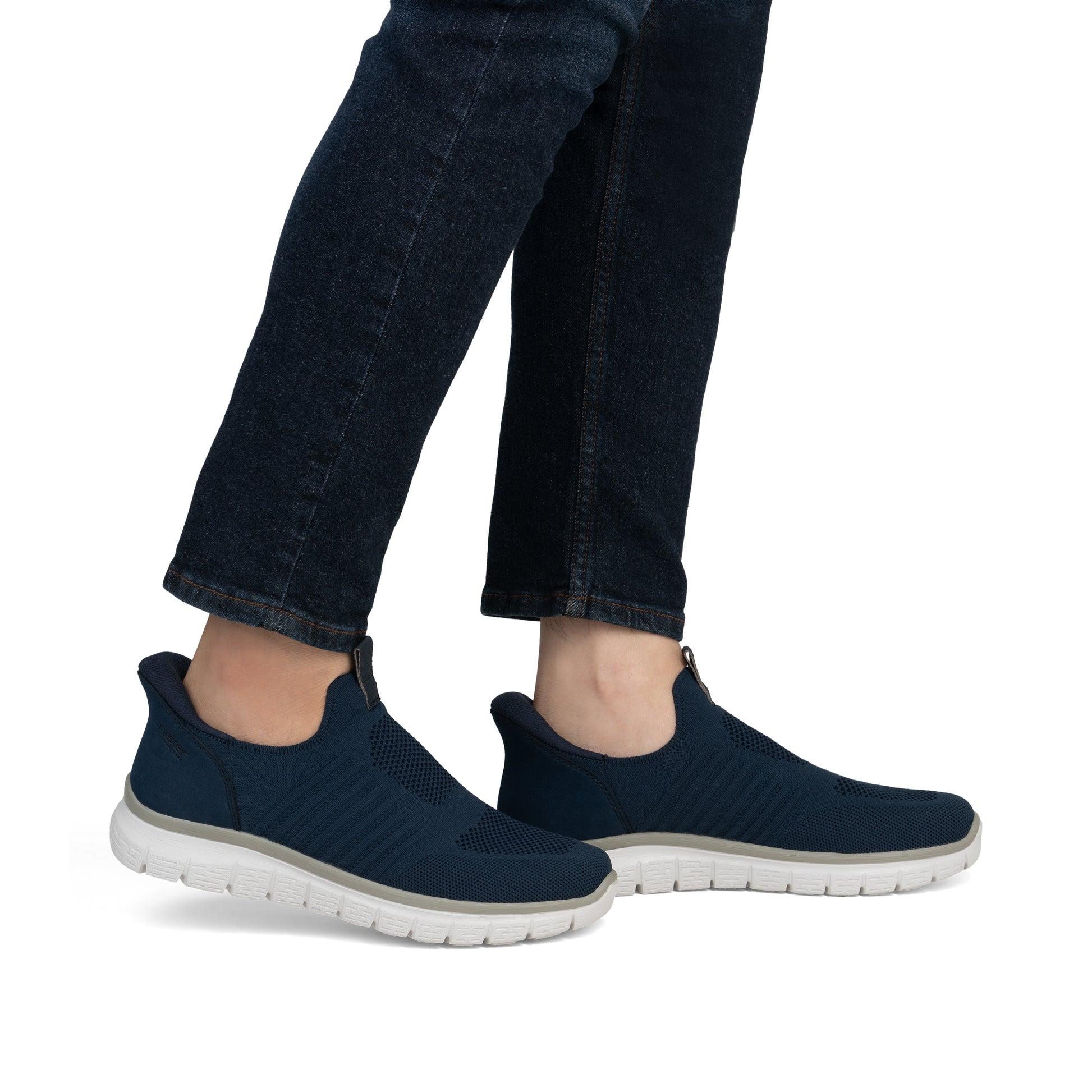 Blue Elasticated Shoes for Men | Rieker B6659-14