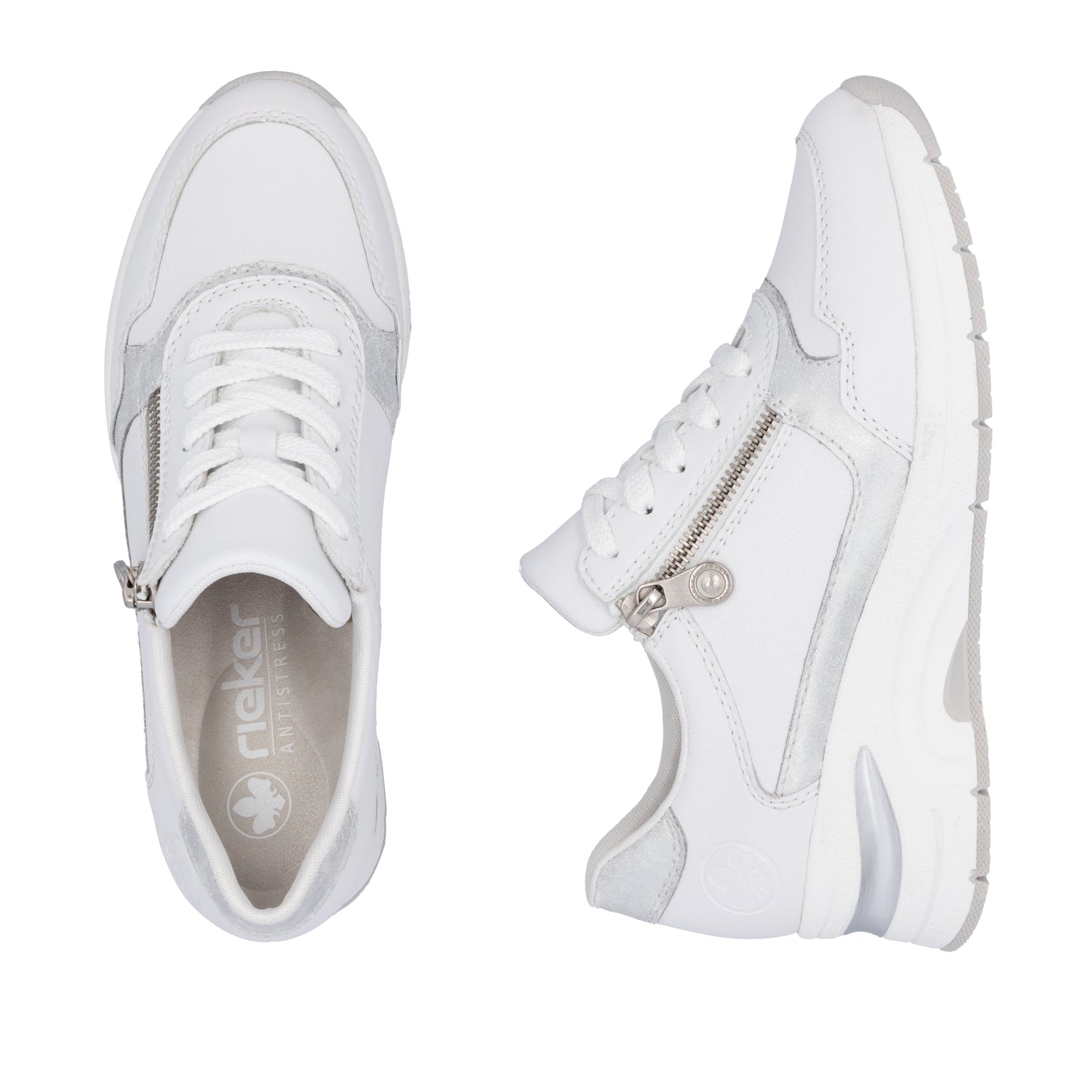 Rieker Women's Trainer - White | N9301-80