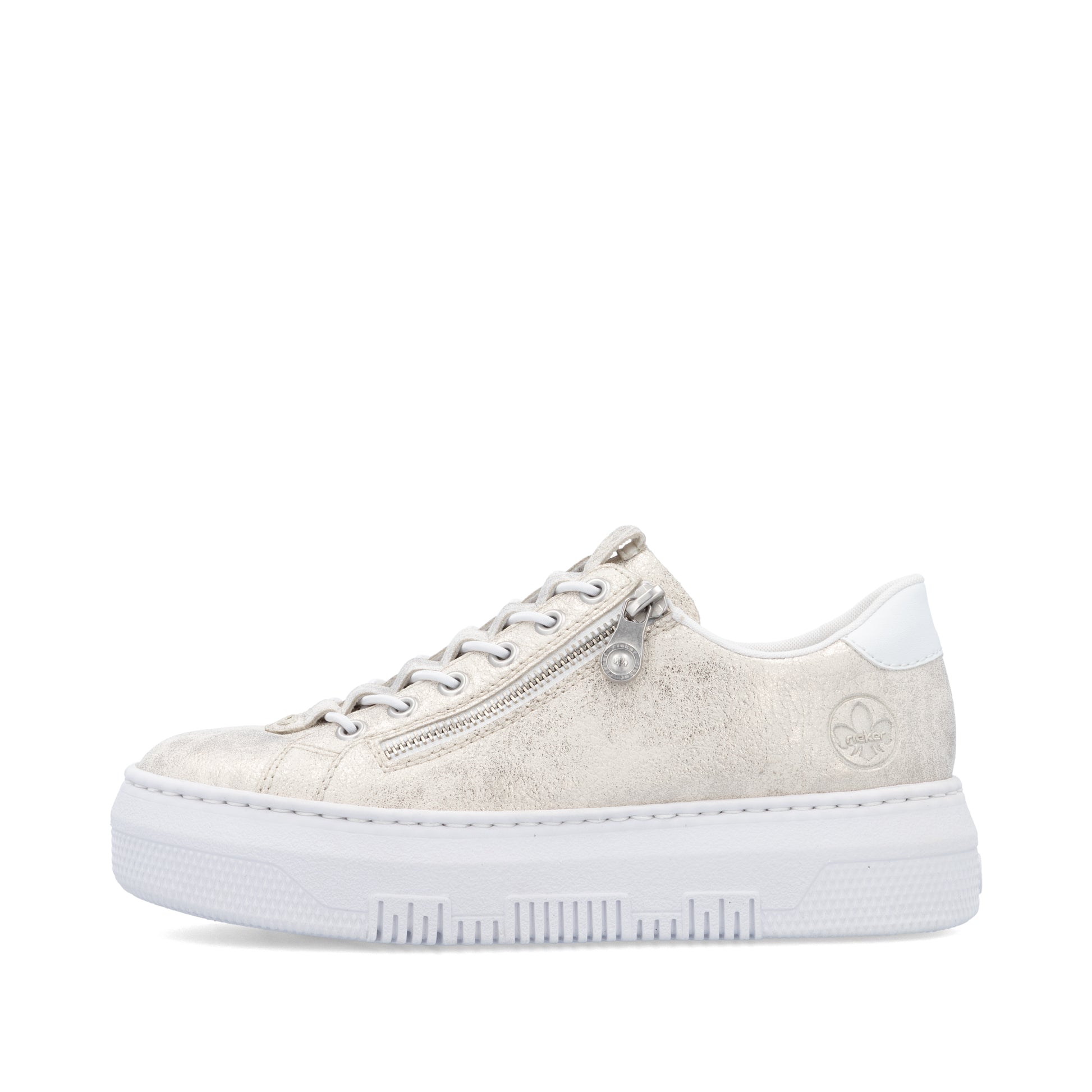 Beige Zip Shoes for Women | Rieker M1953-60
