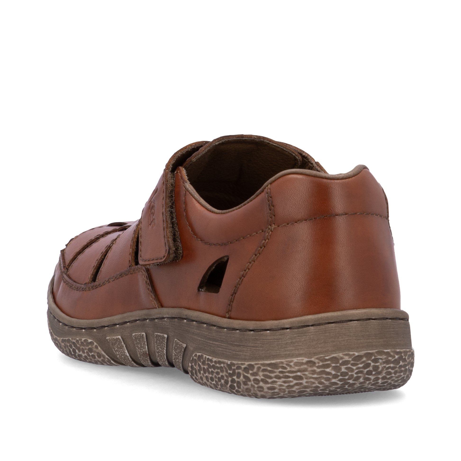 Brown Hook & Loop Shoes for Men | Rieker 03578-24