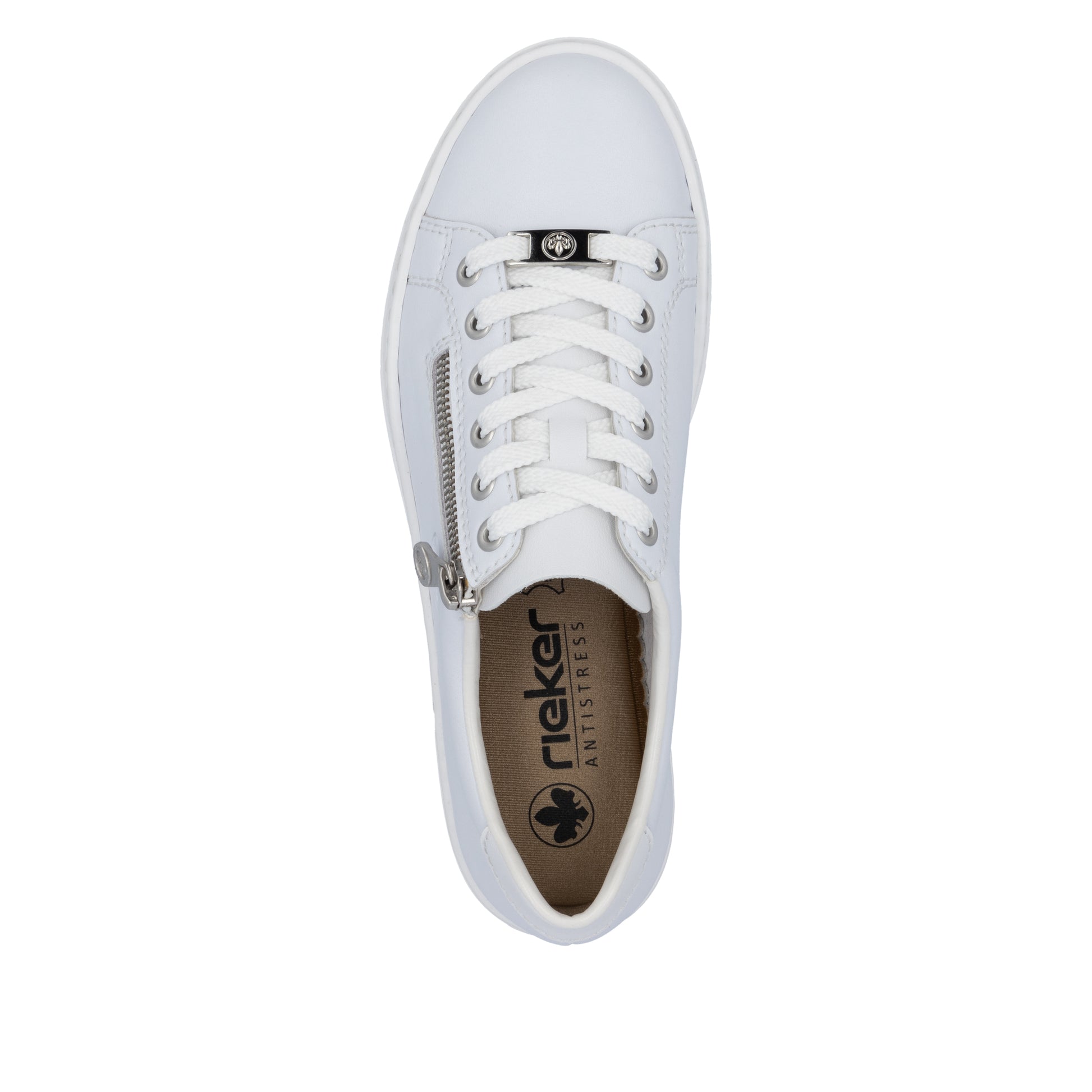 White Zip Shoes for Women | Rieker L59L1-83