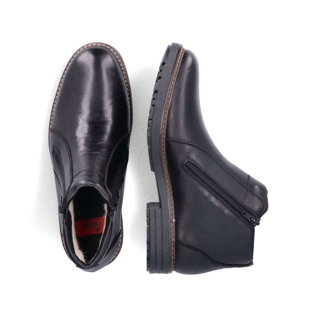 Black Zip Boots for Men | Rieker 33160-00