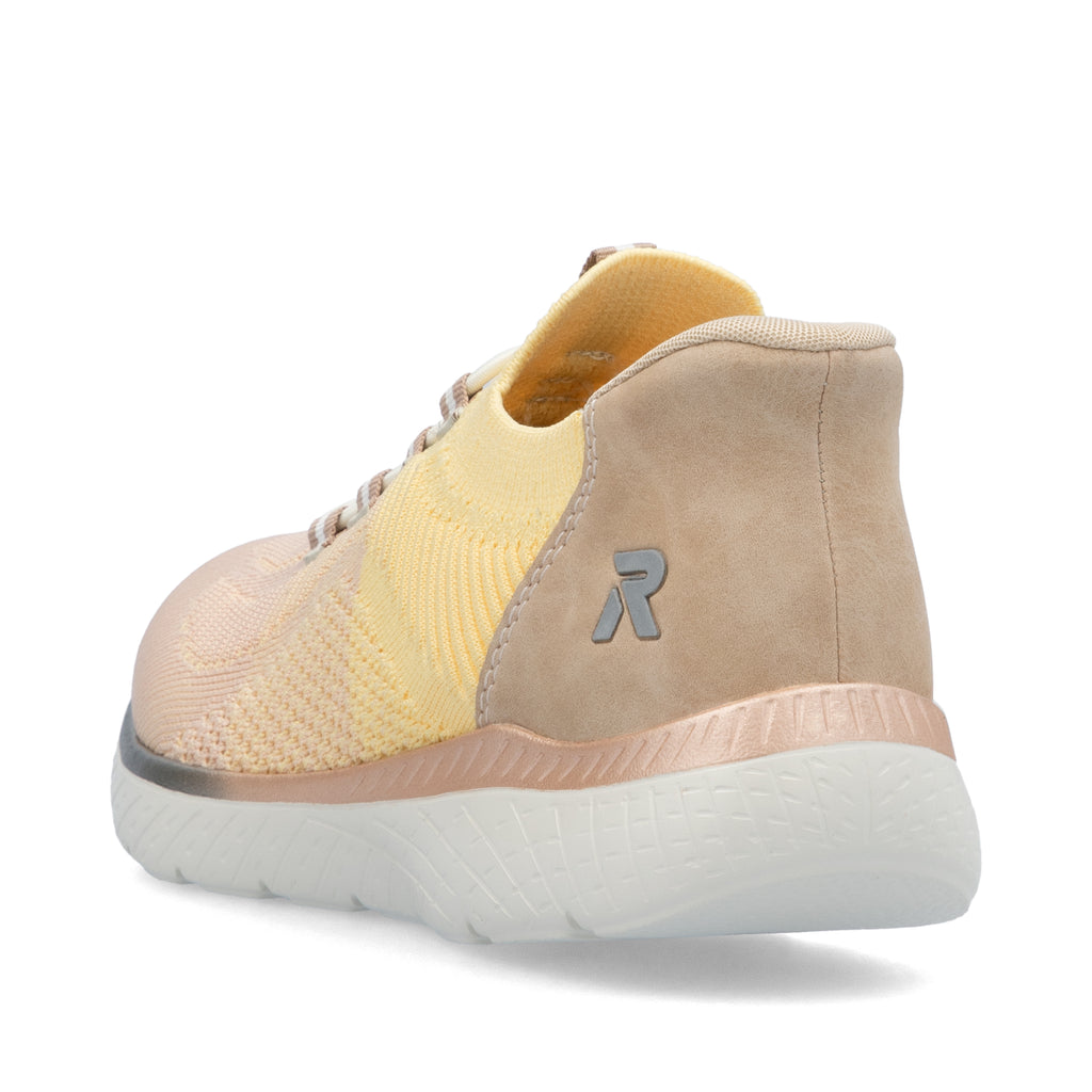 Yellow Elasticated Shoes for Women | Rieker M5066-68