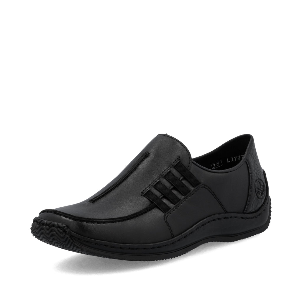 Black Elasticated Shoes for Women | Rieker L1777-00