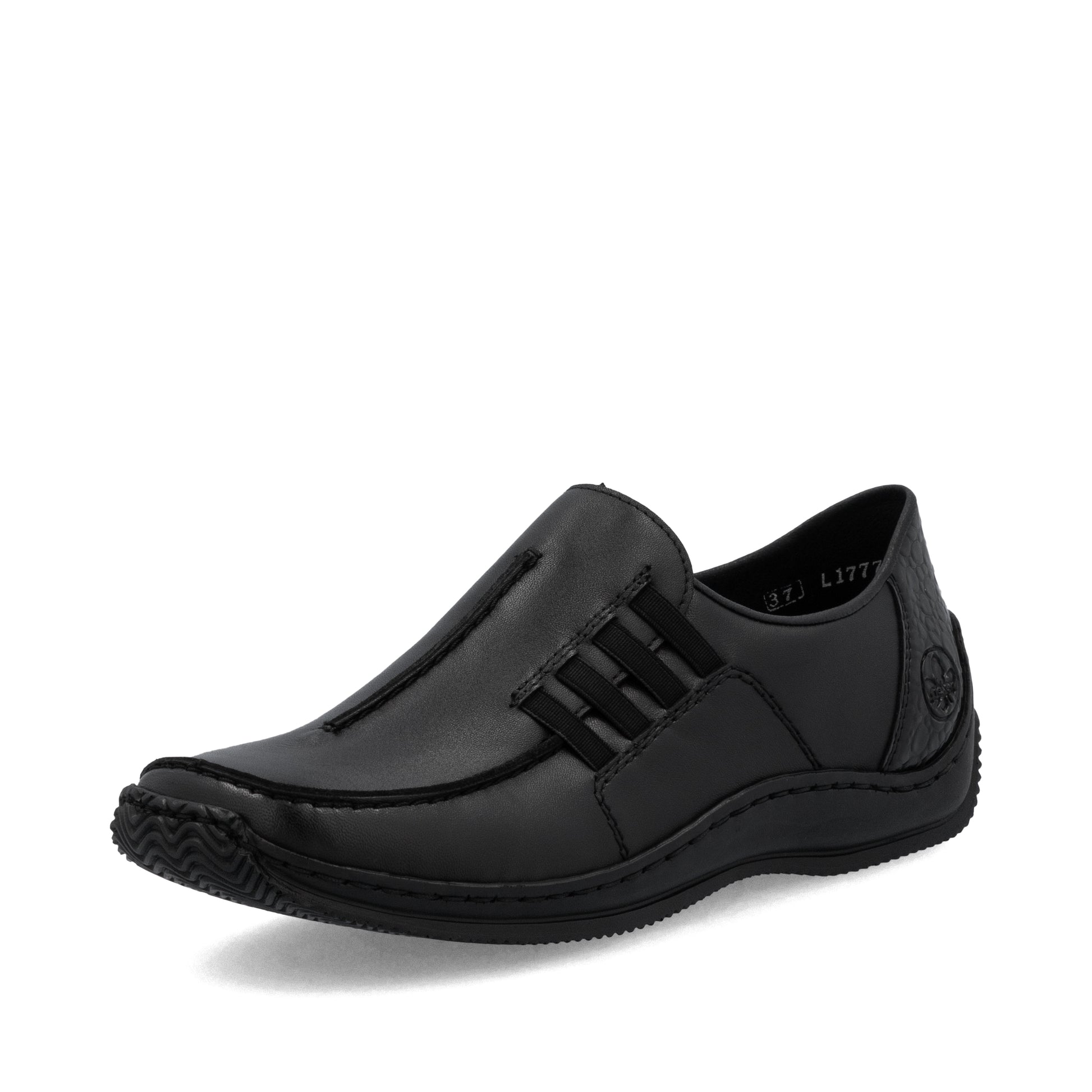 Black Elasticated Shoes for Women | Rieker L1777-00