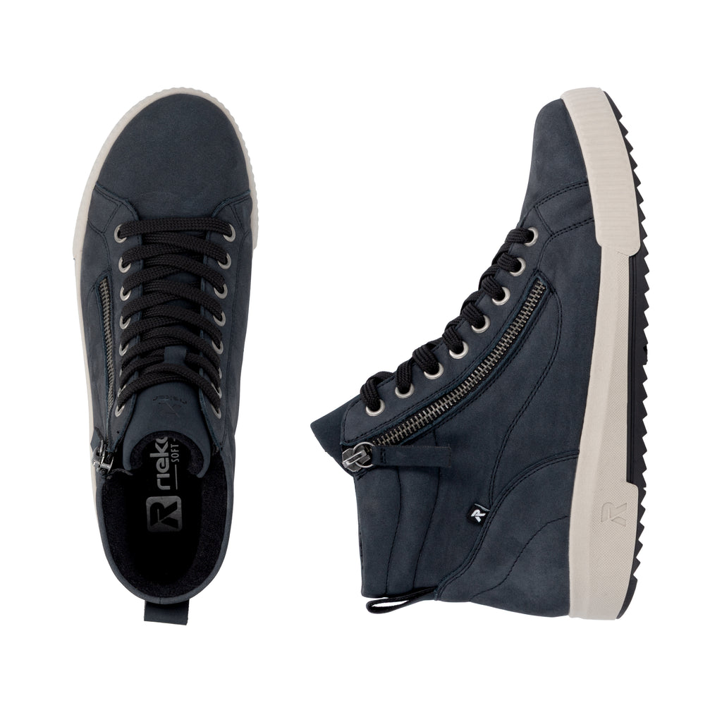 Blue Zip Boots for Women | Rieker Sport W0164-14