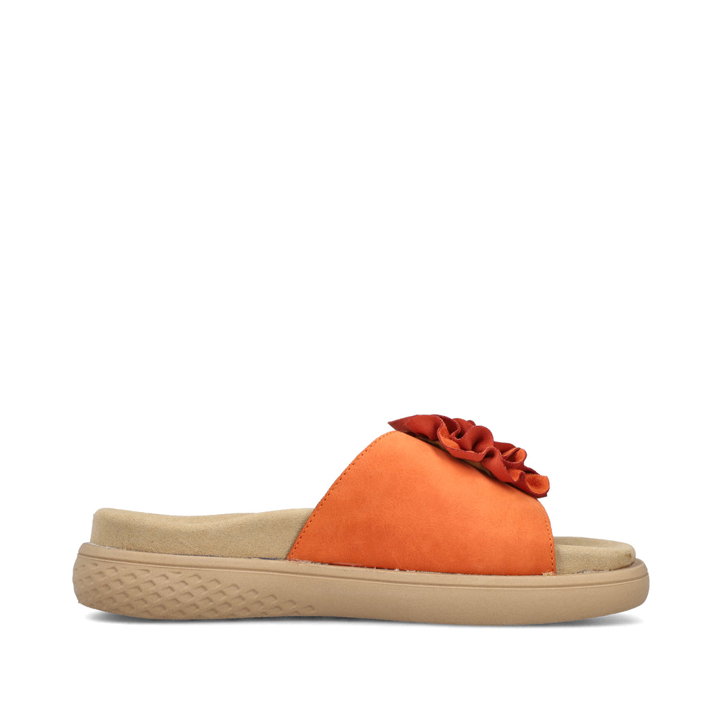 Orange Hook & Loop Sandals for Women | Rieker V1562-38