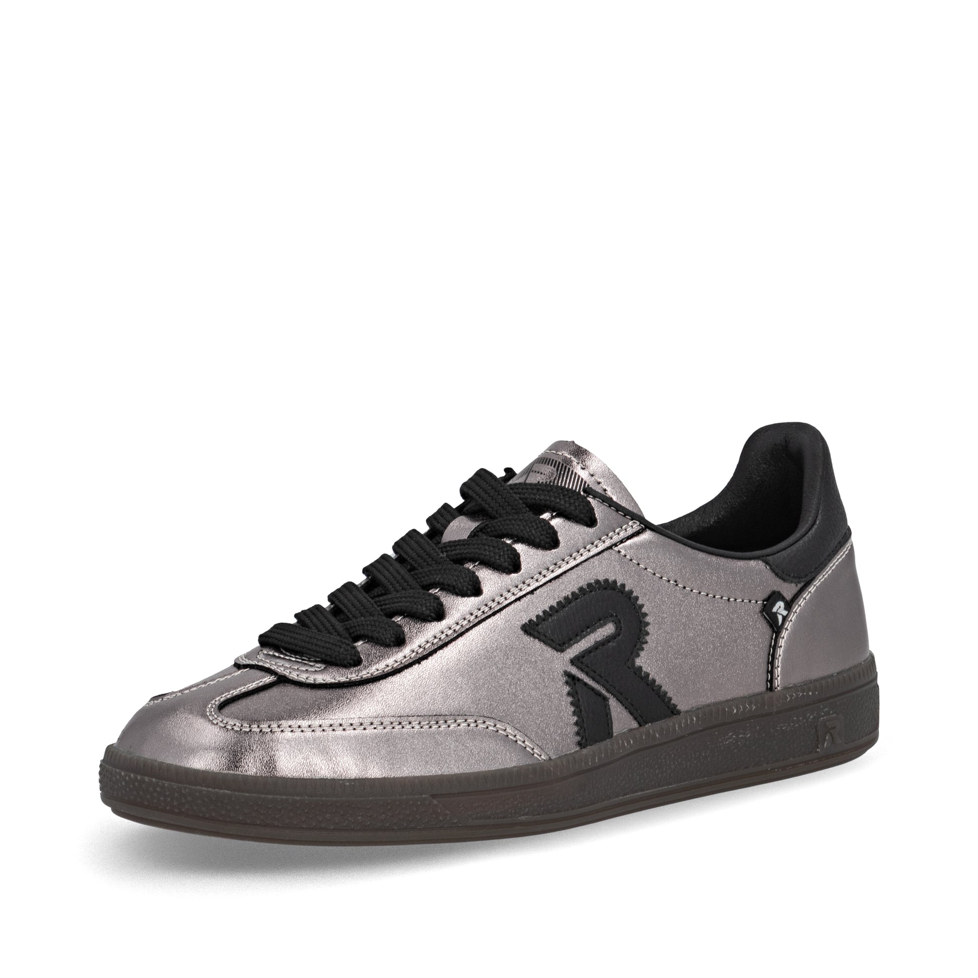 Silver/Platinum Elasticated Shoes for Women | Rieker W2200-91