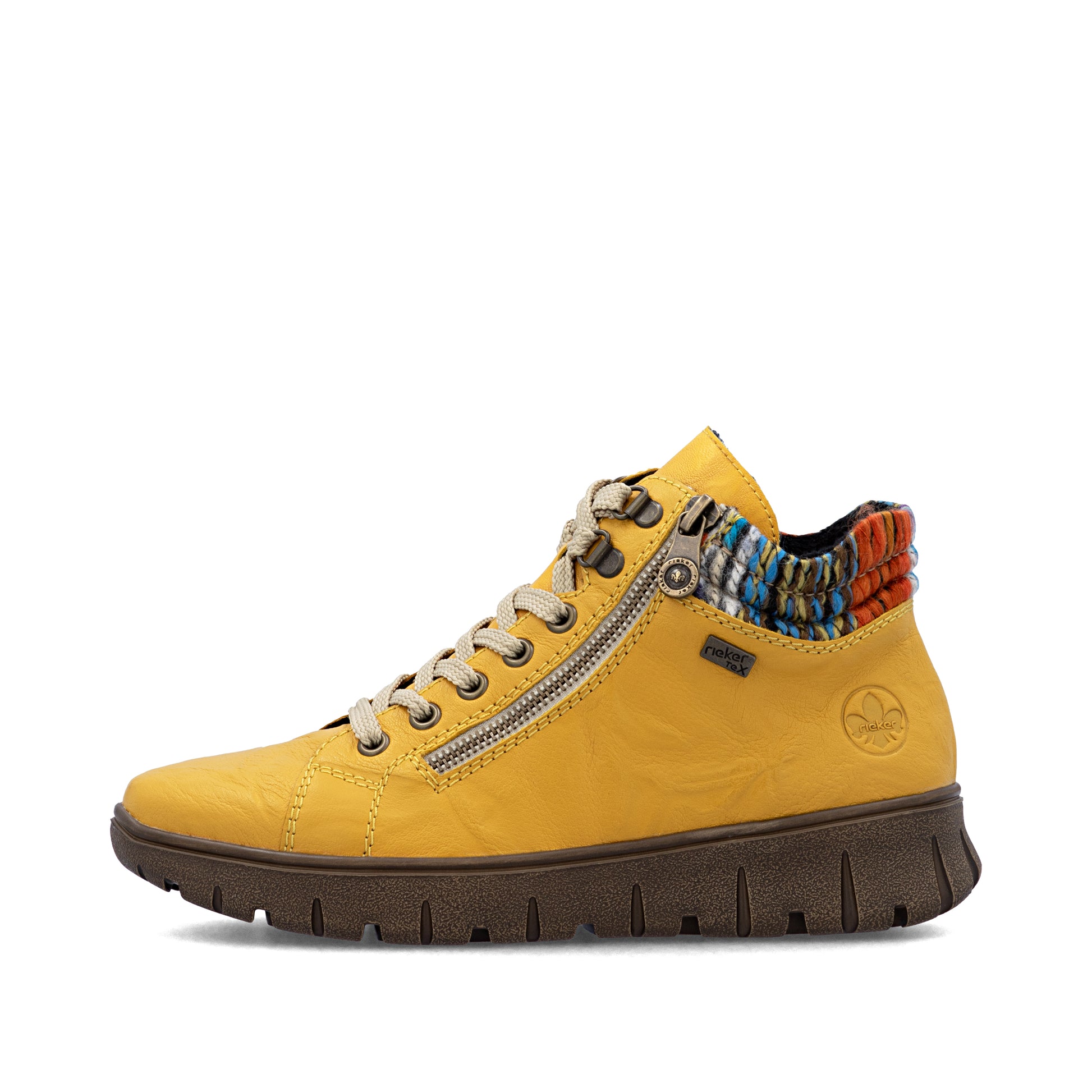 Yellow Zip Boots for Women | Rieker N1305-68