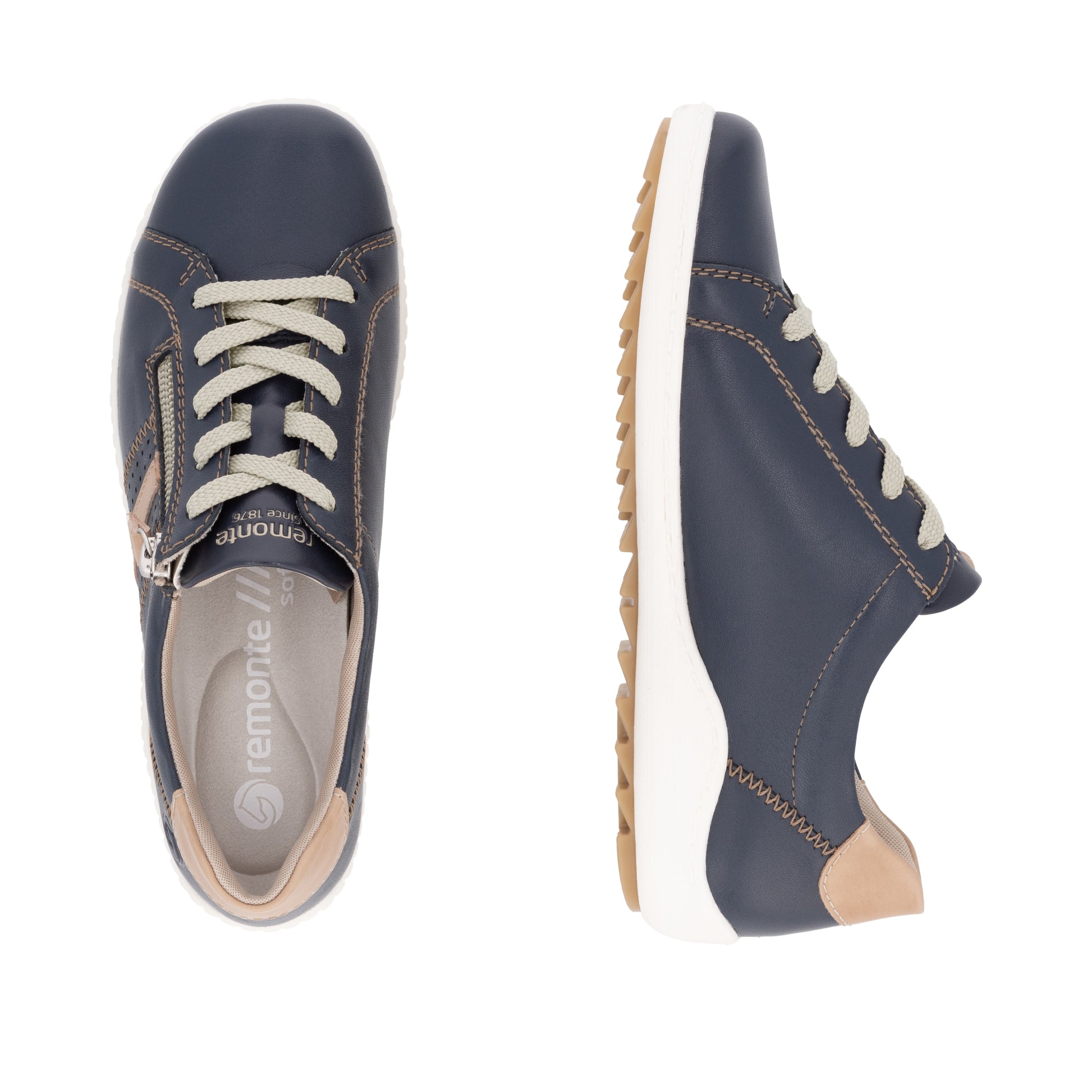 Blue Zip Shoes for Women | Remonte R1432-14