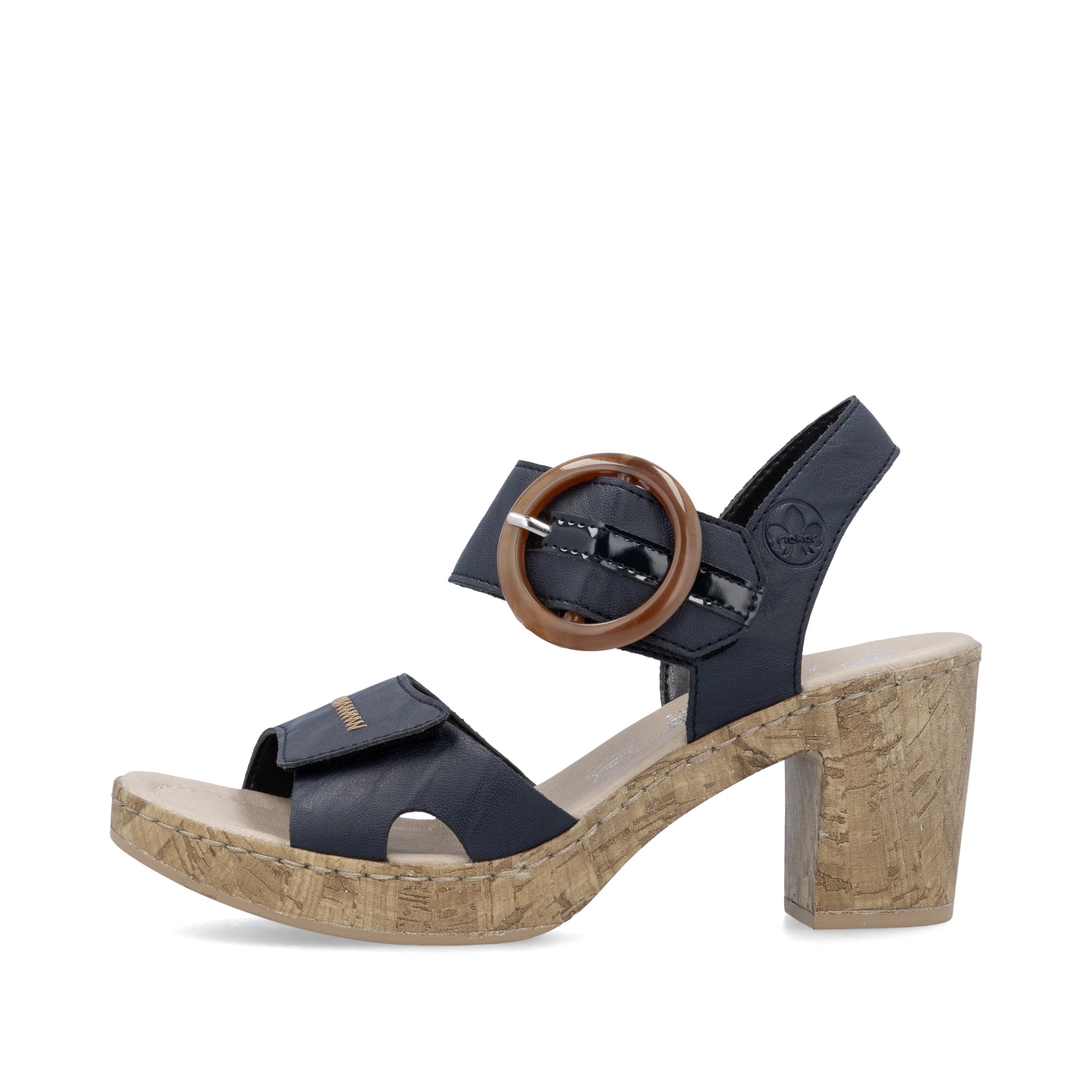 Blue Hook & Loop Sandals for Women | Rieker 66876-14