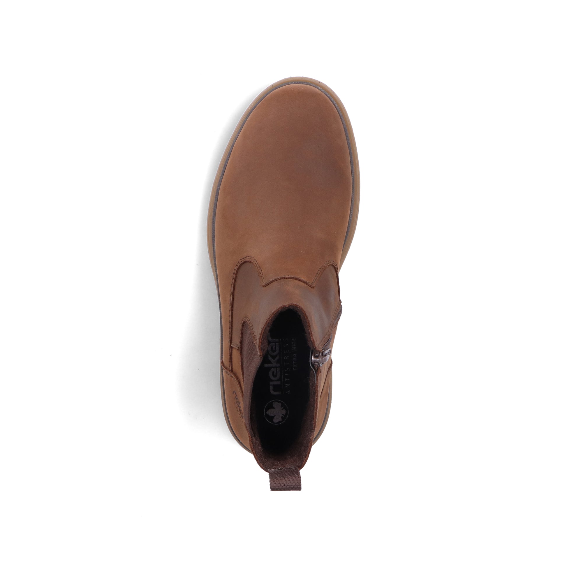 Brown Zip Boots for Men | Rieker F7051-23