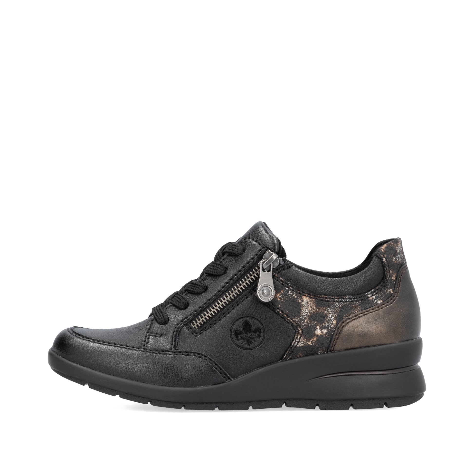 Black Zip Shoes for Women | Rieker L4801-00