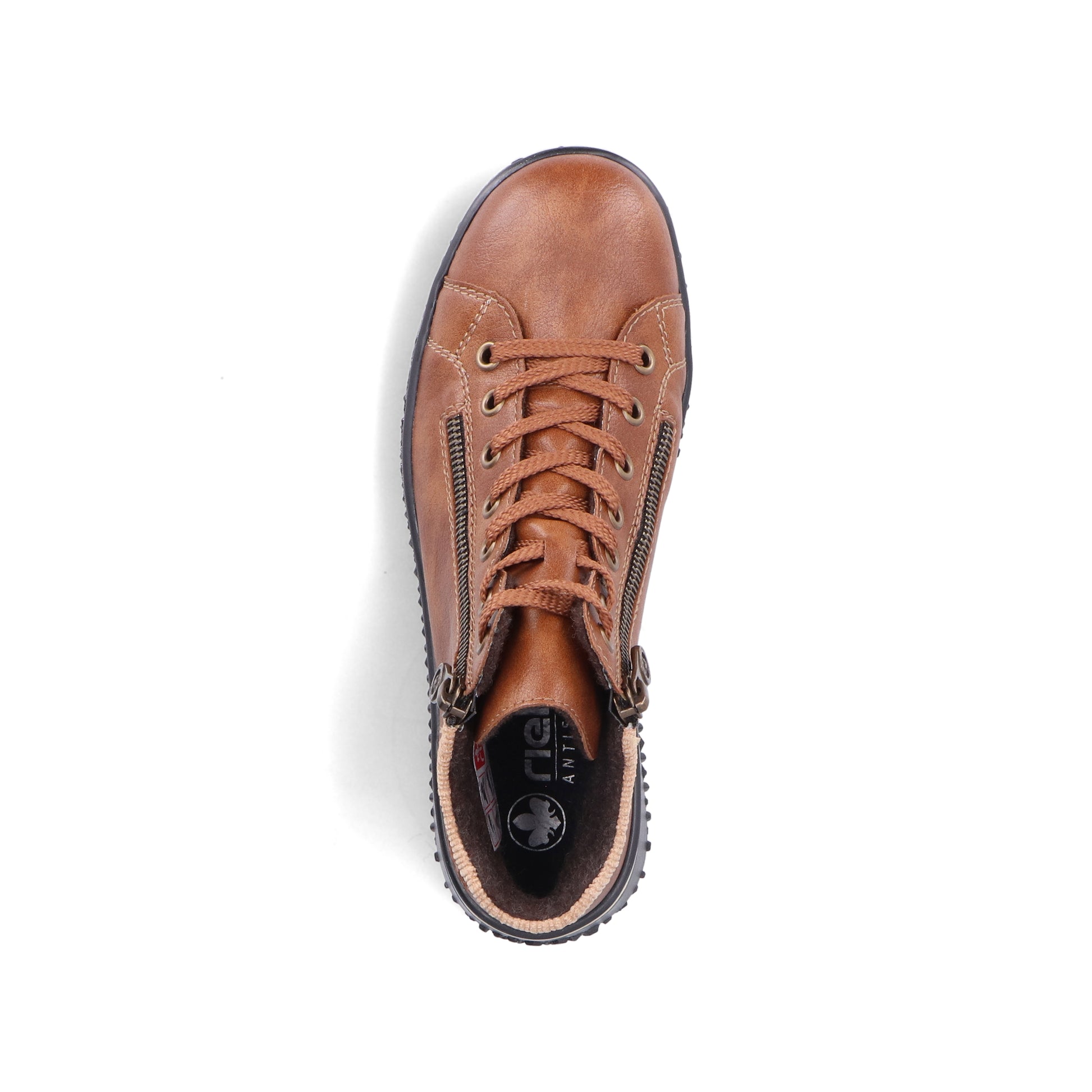 Brown Zip Boots for Women | Rieker Z4263-24
