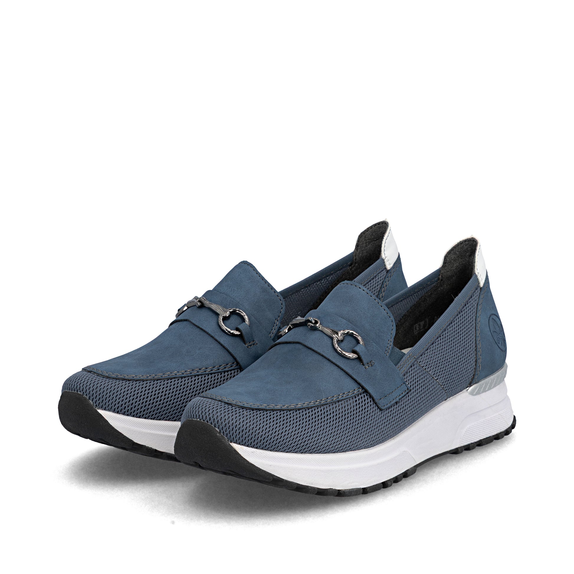Blue Elasticated Shoes for Women | Rieker N7455-14