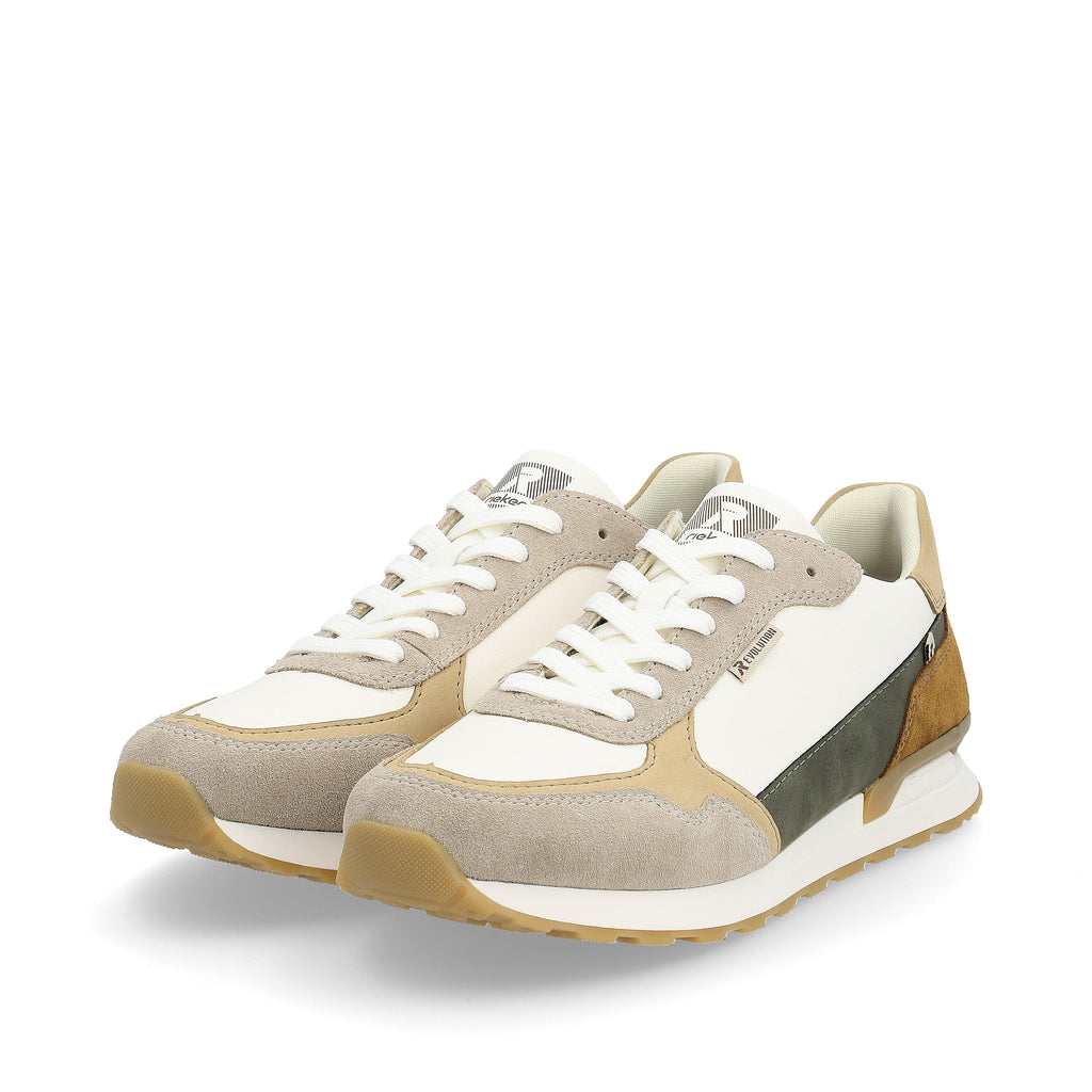 White Lace-Up Shoes for Men | Rieker Sport U0307-80