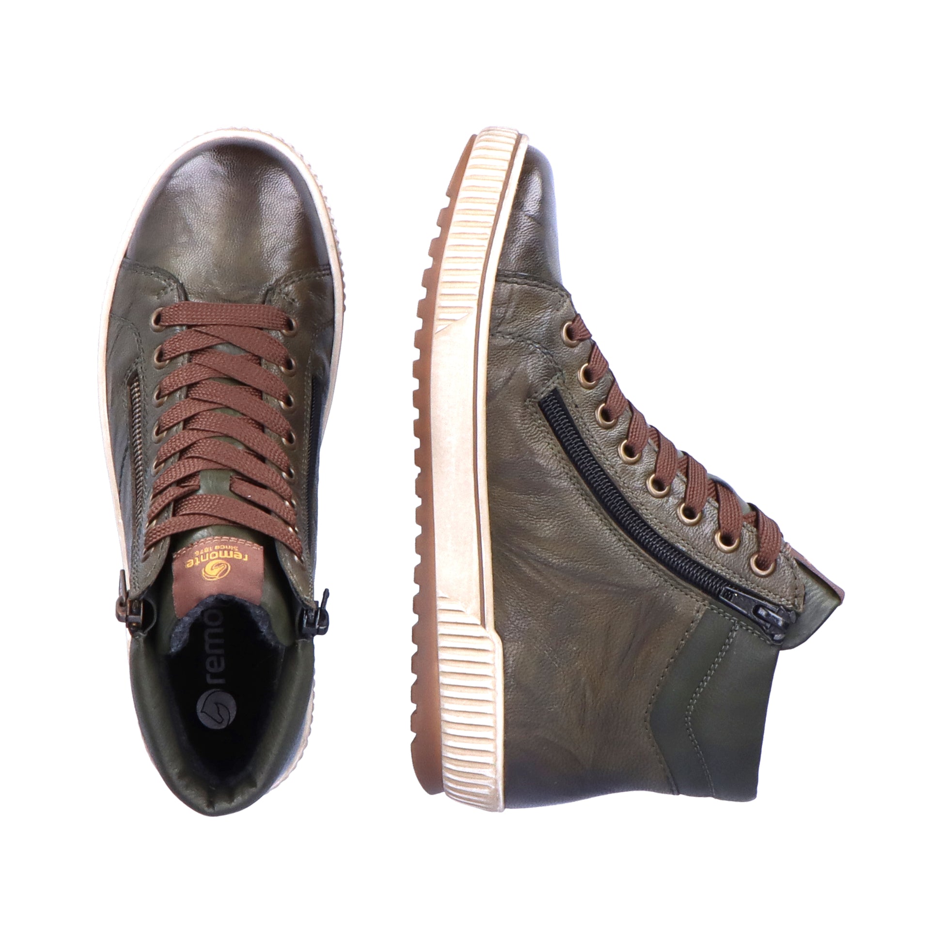 Green Zip Boots for Women | Remonte D0772-52