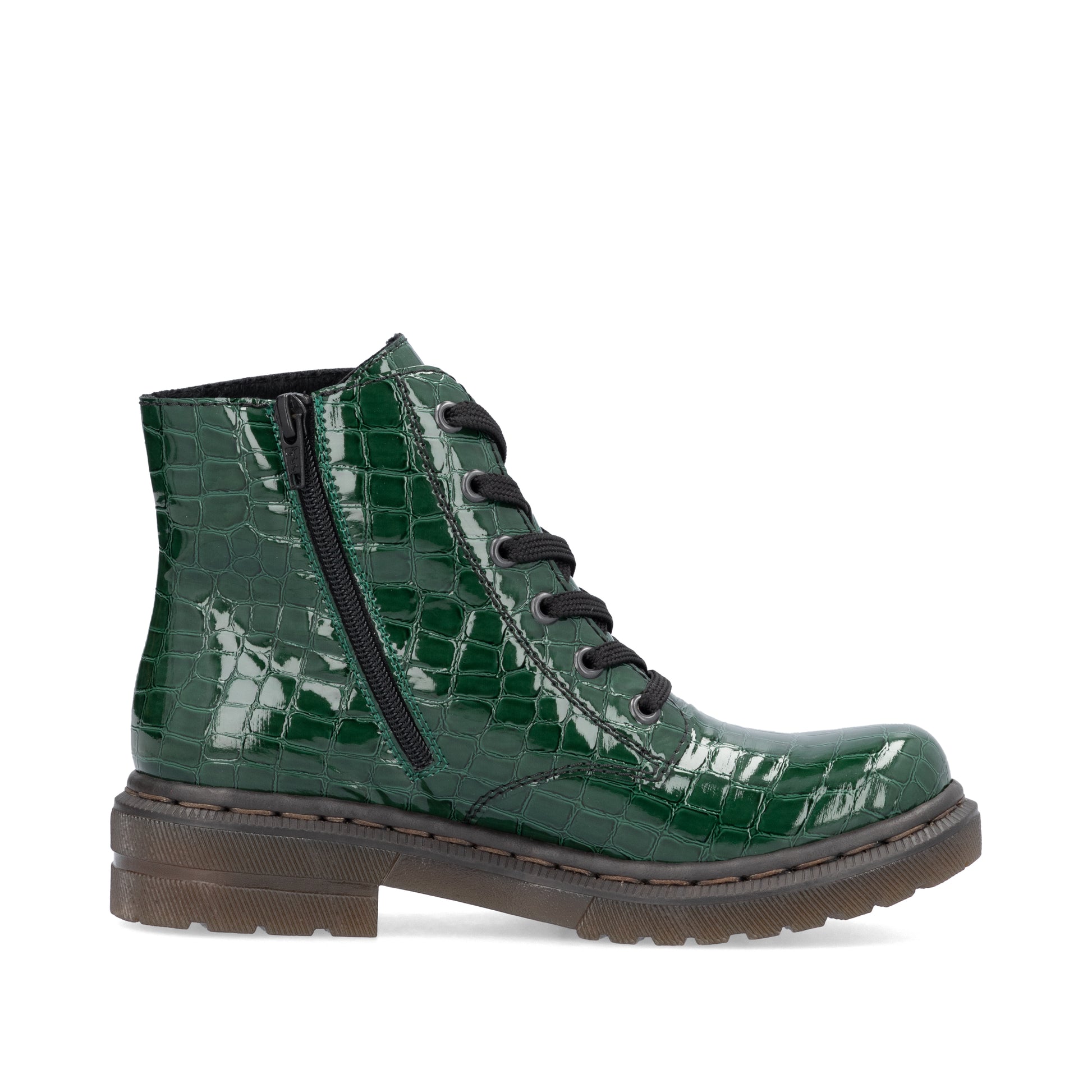 Green Zip Boots for Women | Rieker 78240-54