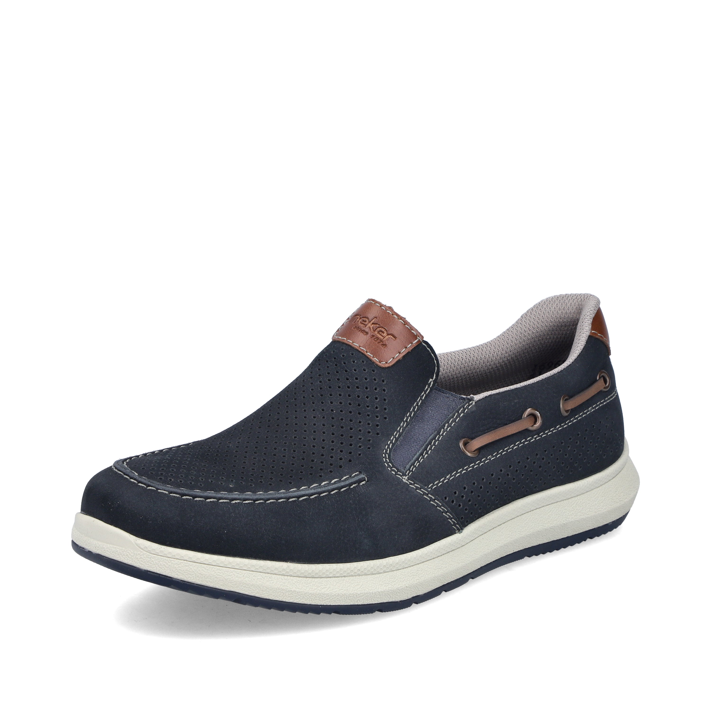 Rieker Men's Comfort Slip-on Shoe - Blue | 16968-14