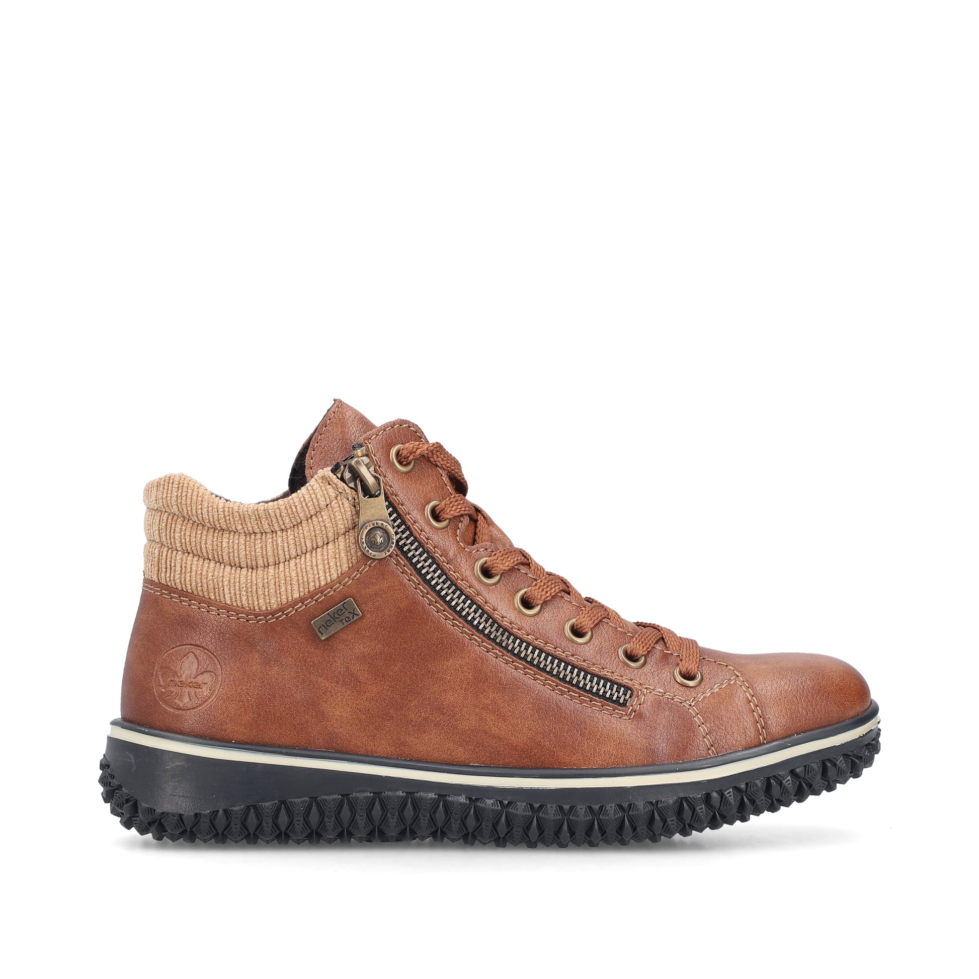 Brown Zip Boots for Women | Rieker Z4263-24